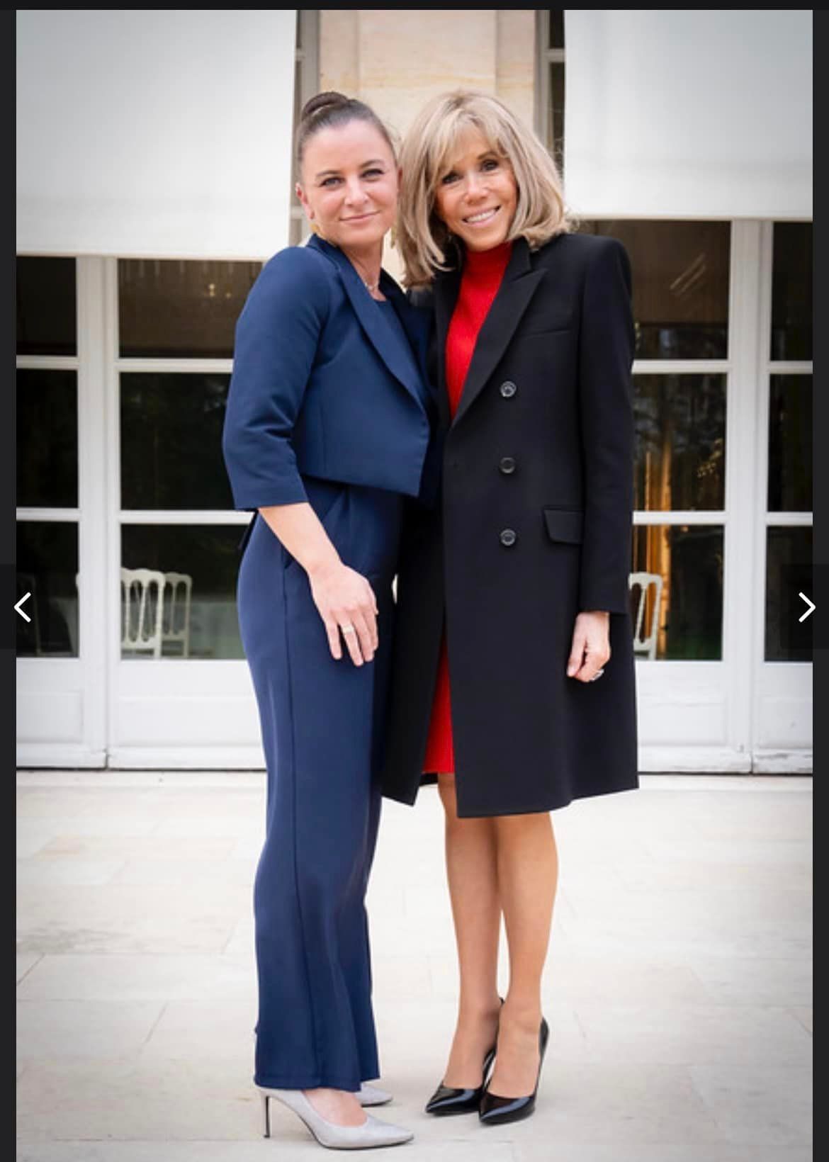 Katharina Nehammer kam auf Einladung von Frau Macron nach Paris.