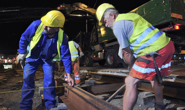 Die Wiener Linien stellen als Partnerunternehmen ihre Abfallmaterialien der Baustellen zur Verfügung.