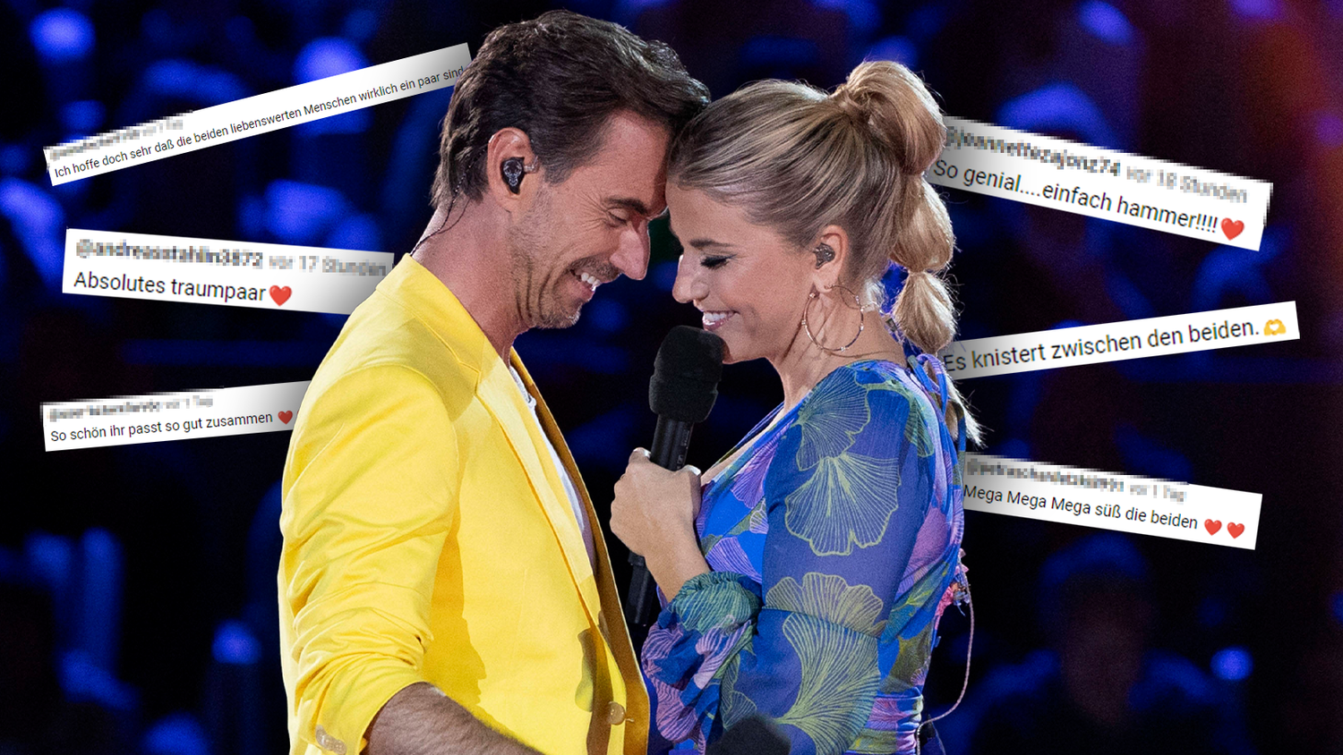 Silbereisen und Egli zeigen sich als perfektes (Bühnen-)Paar.