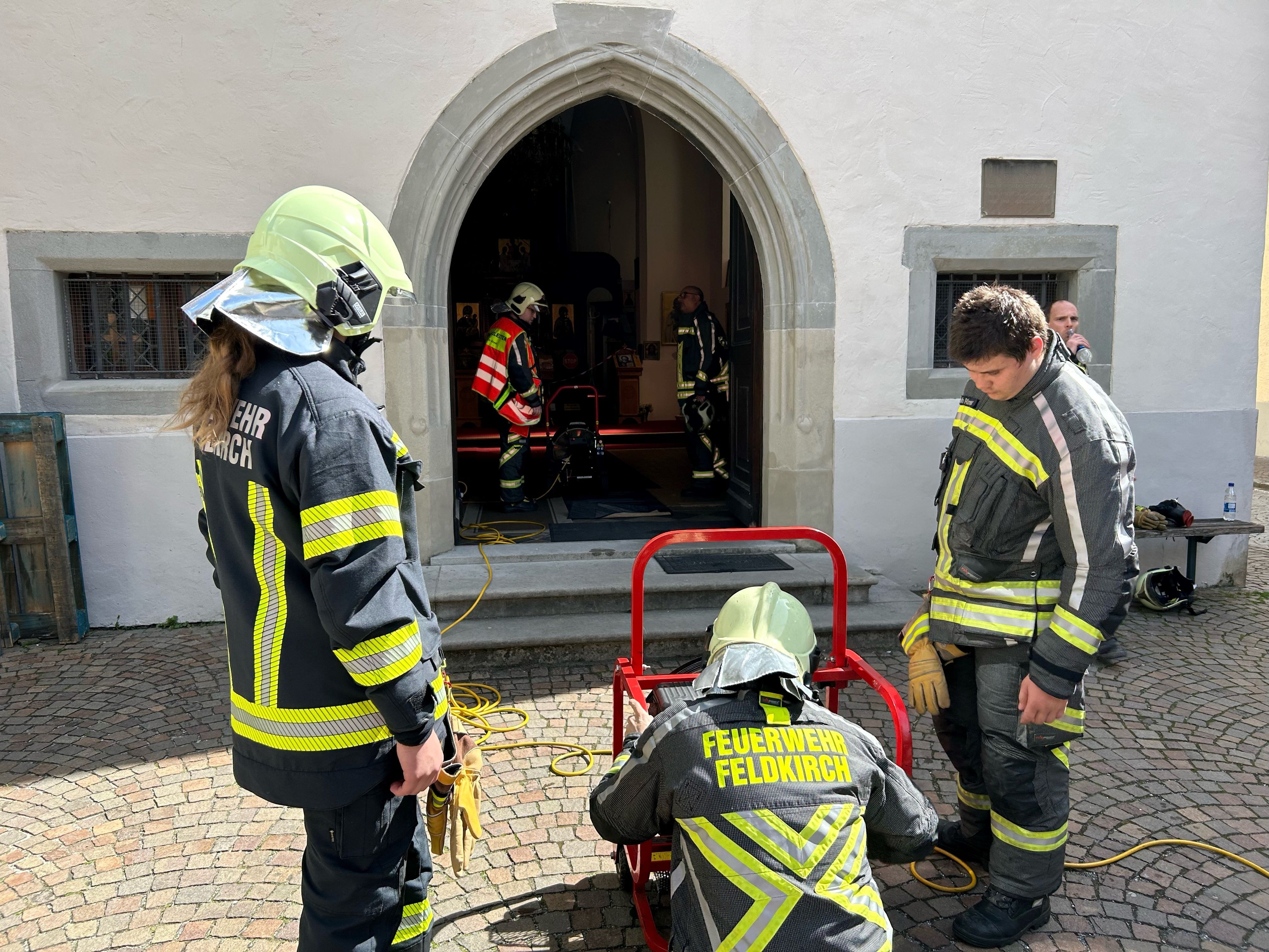 Die Feuerwehr Feldkirch-Stadt konnte den Brand rasch löschen.