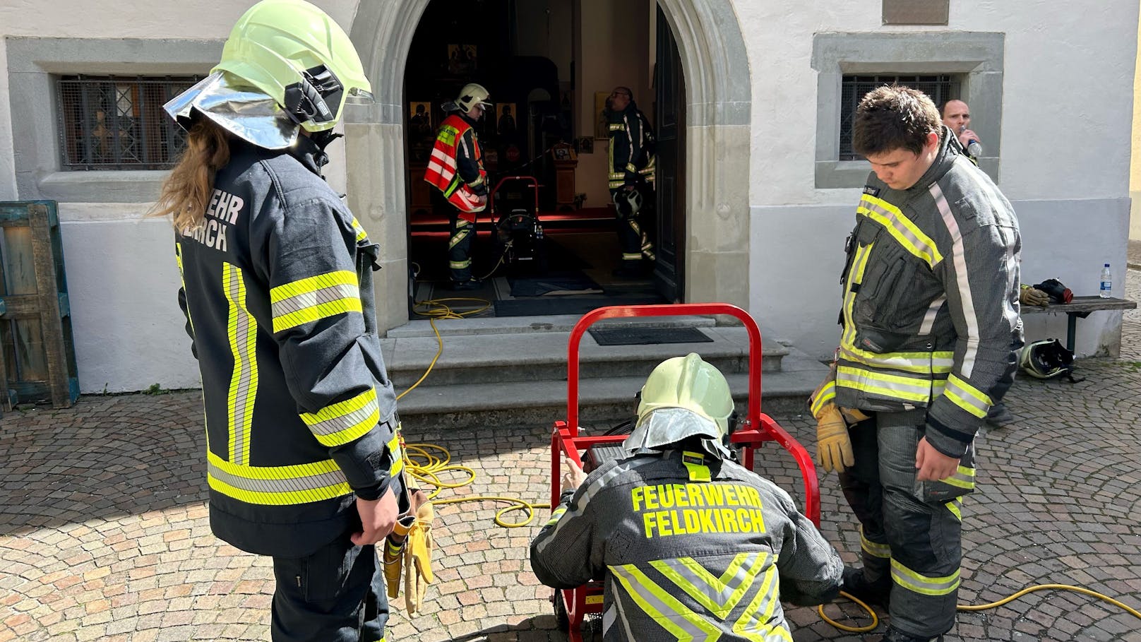 Die Feuerwehr Feldkirch-Stadt konnte den Brand rasch löschen.