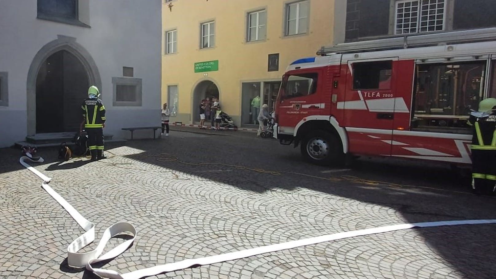 Die Feuerwehr Feldkirch-Stadt konnte den Brand rasch löschen.