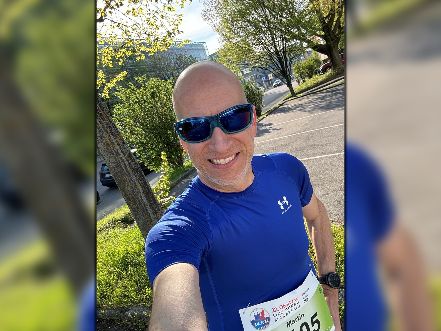 Martin Kocher war Teilnehmer des Halbmarathonbewerbes beim Linzmarathon.