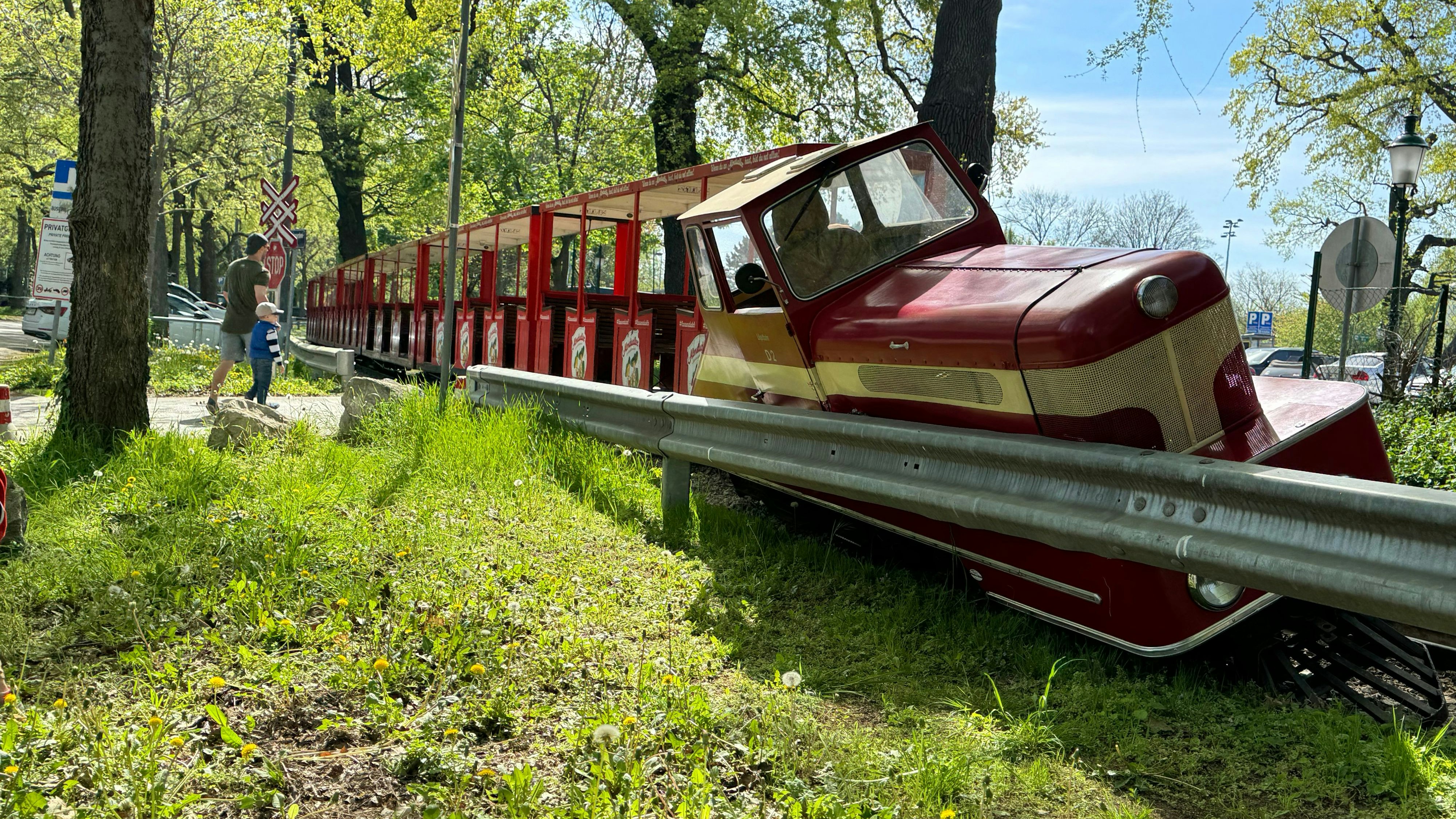 Die Liliputbahn hatte am Sonntag einen Unfall. 