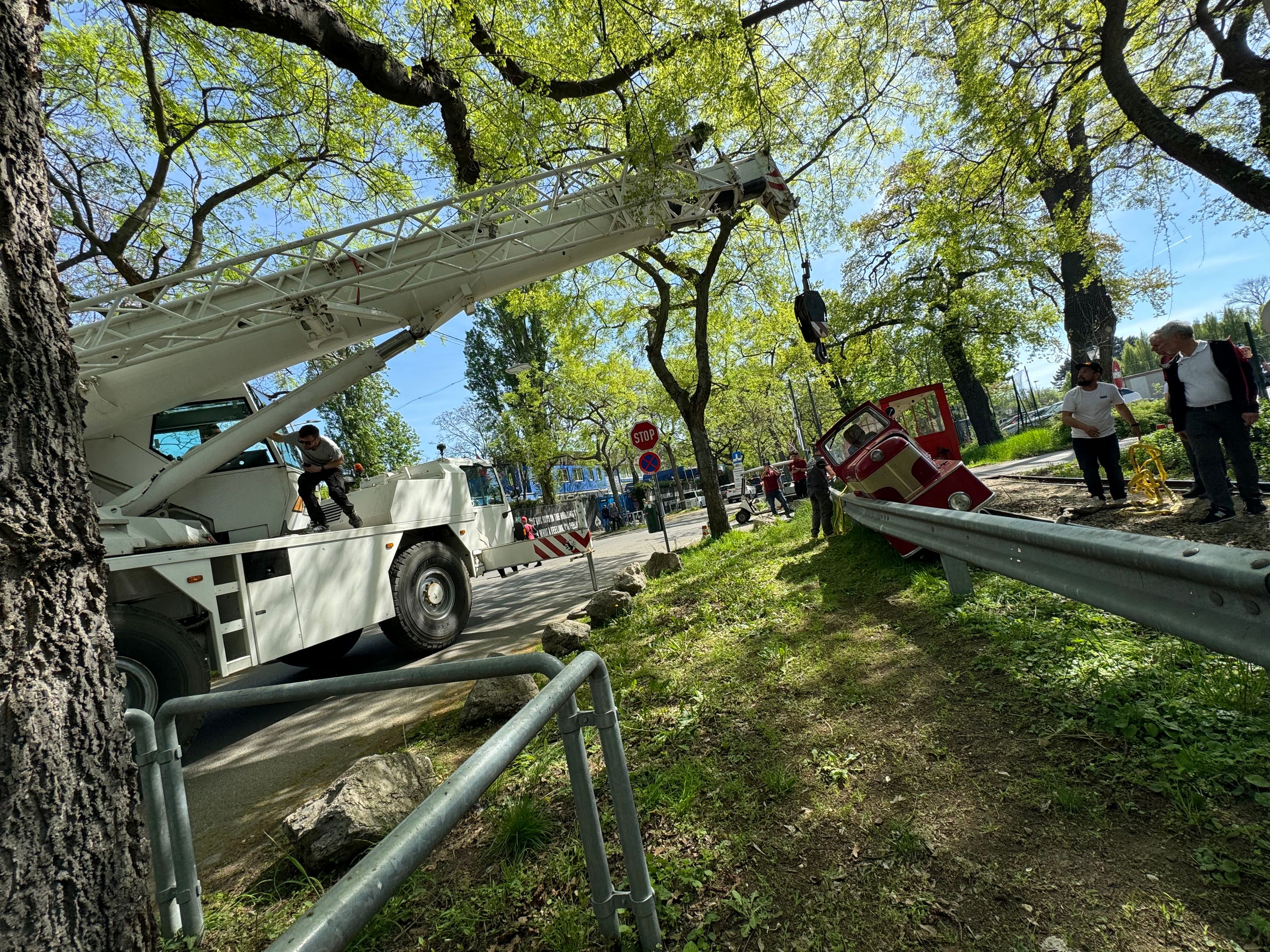 Die Liliputbahn hatte am Sonntag einen Unfall. 