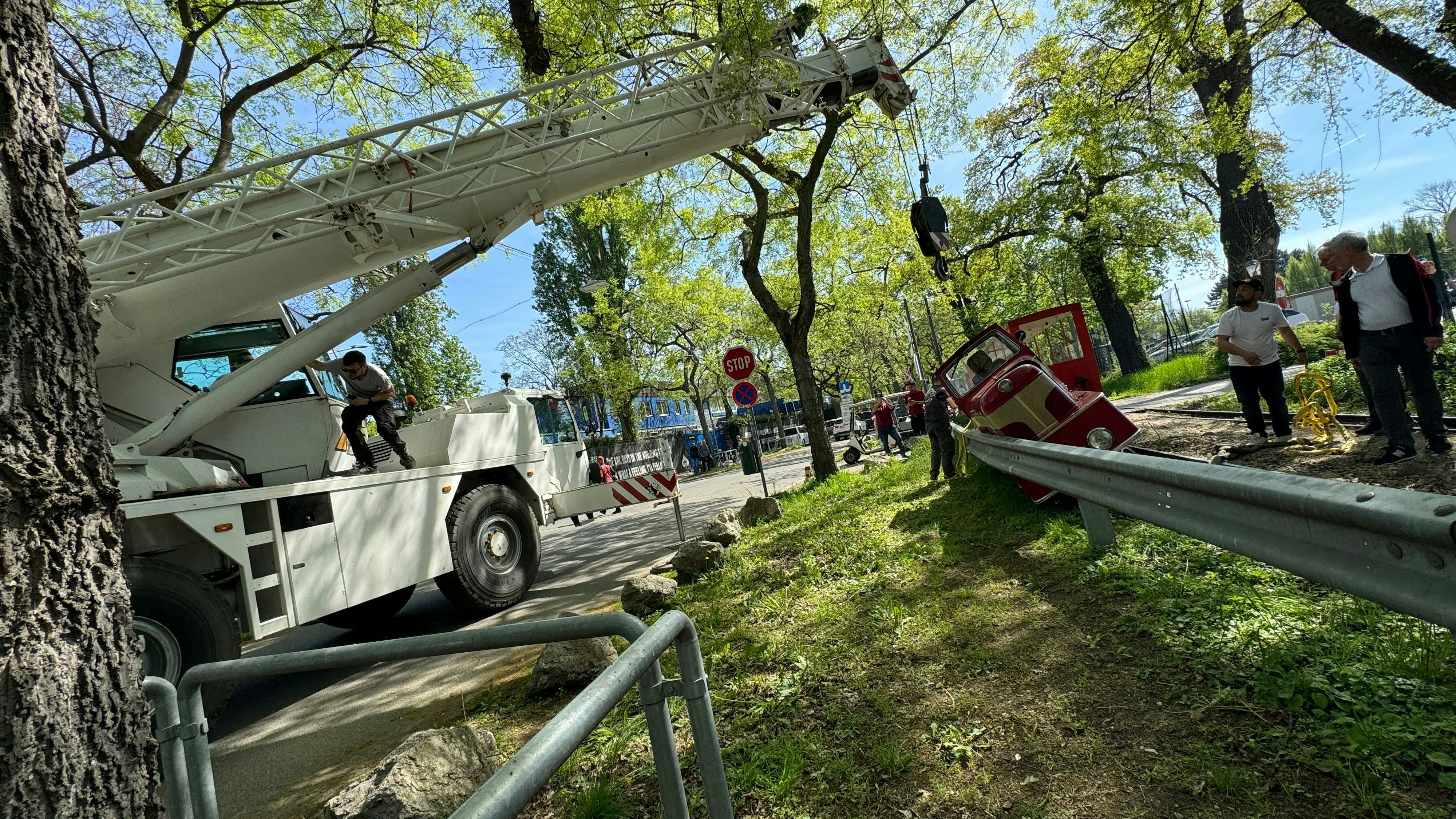 Die Liliputbahn hatte am Sonntag einen Unfall. 