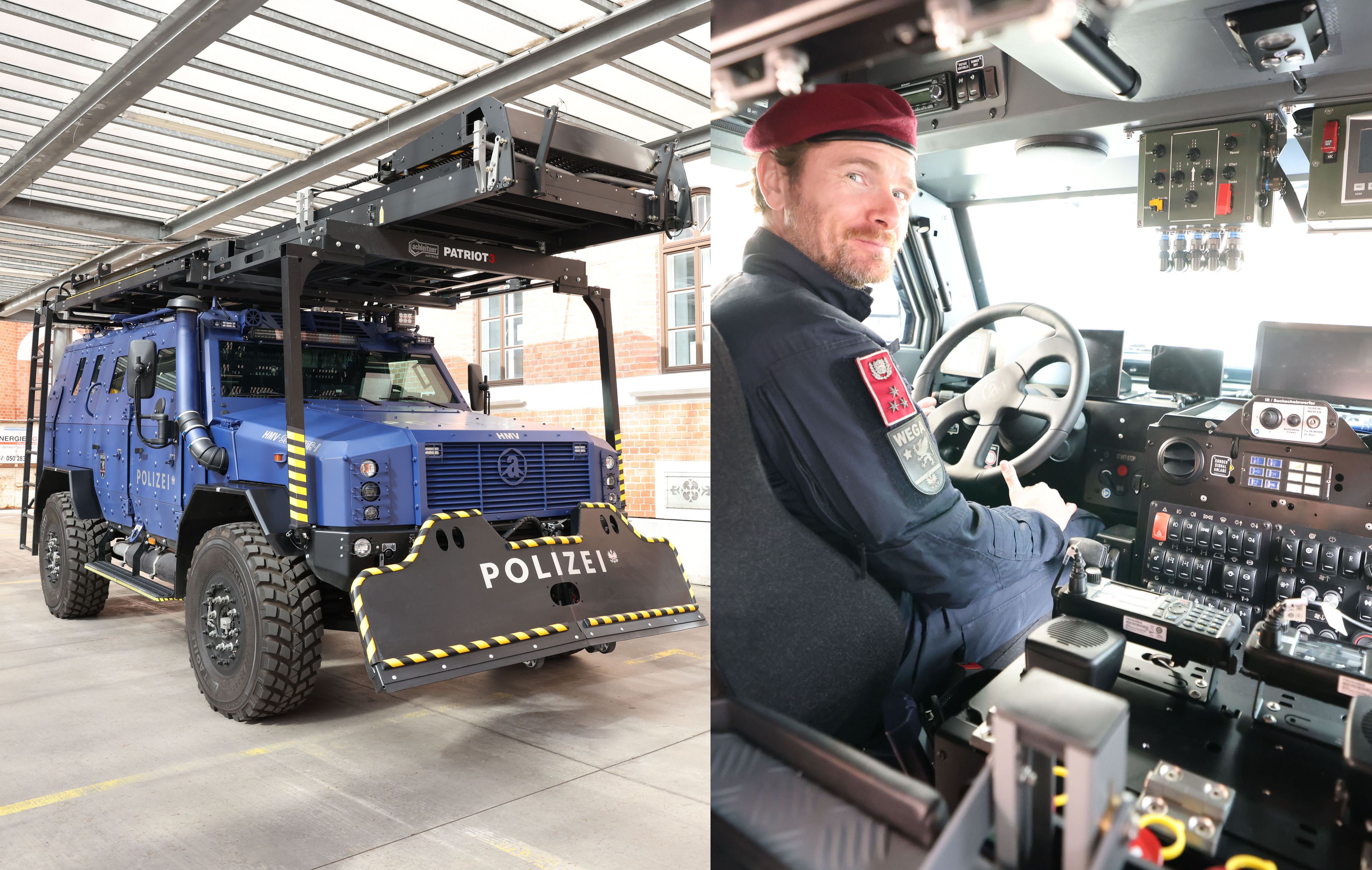 Die Spezialeinheit WEGA freut sich über den gepanzerten 