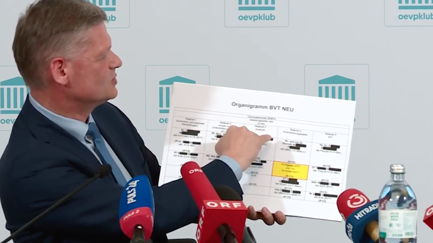 Laut ÖVP-Mandatar Andreas Hanger wollte Kickl den mutmaßlichen Russland-Spion Egisto Ott auf Top-Position im neuen Staatsschutz heben.