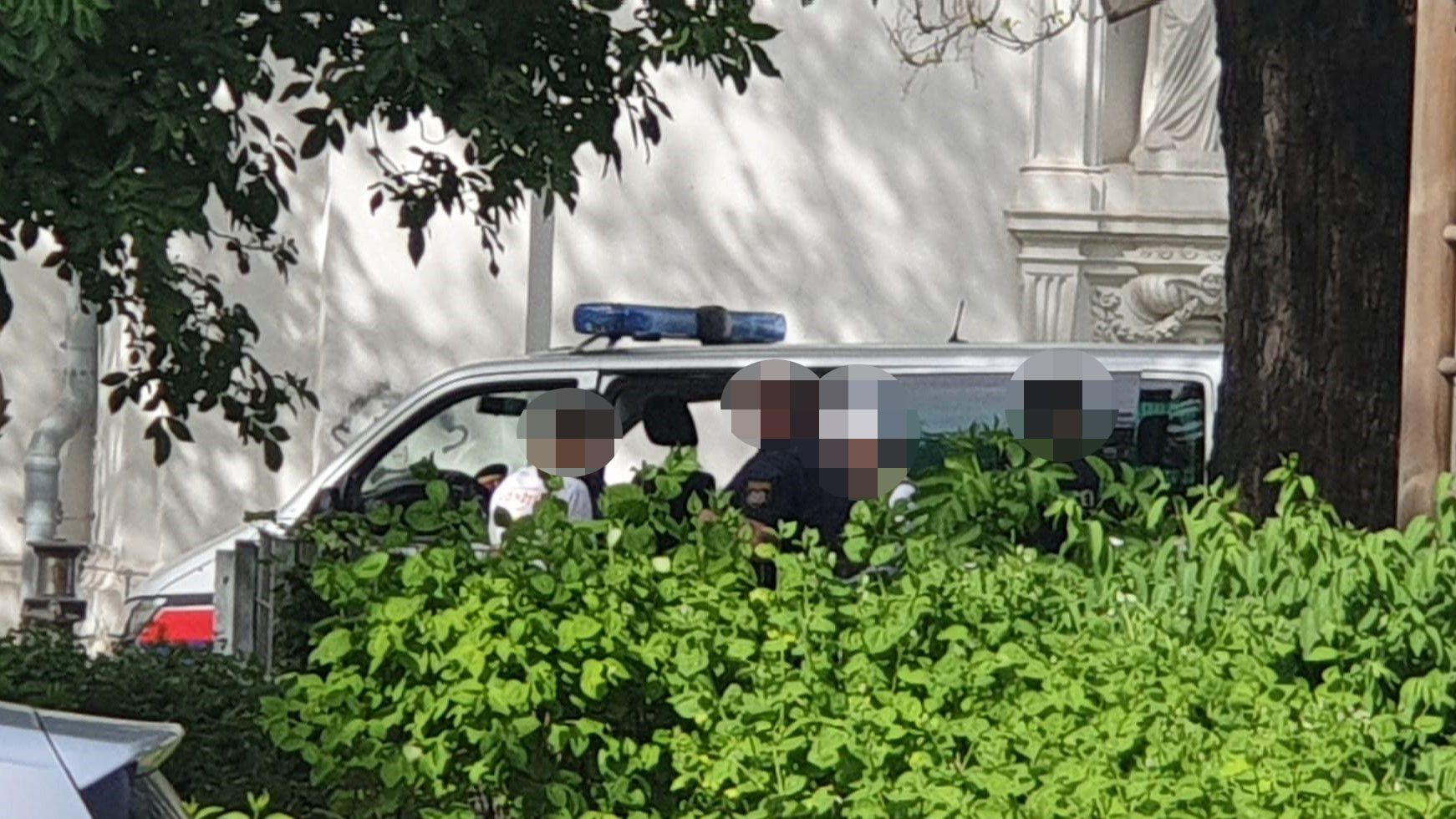 Montagnachmittag kam es am Wiener Keplerplatz zu einer Festnahme.