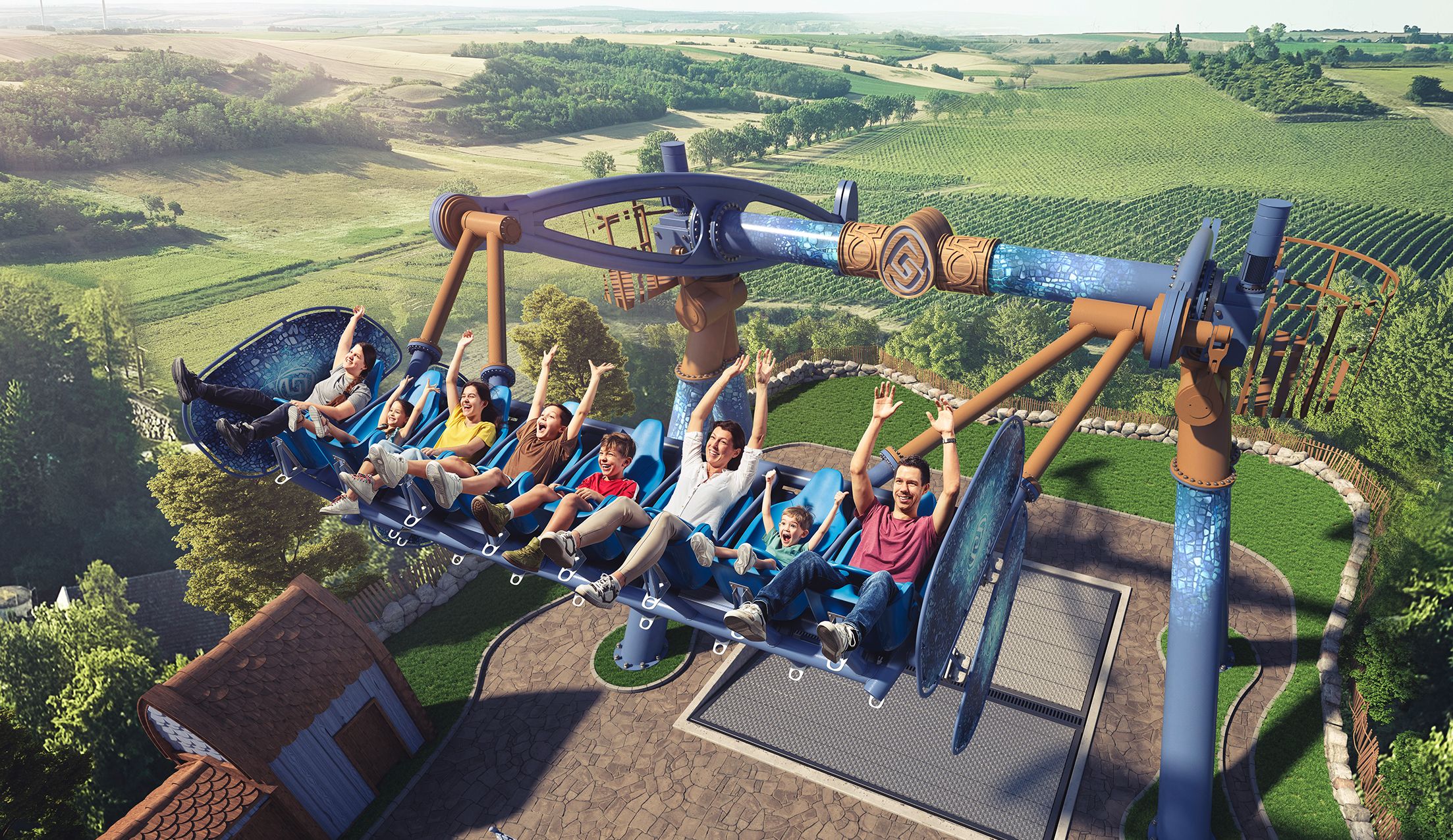 Die neue Riesenschaukel im Familypark lockt Groß und Klein ins Burgenland.