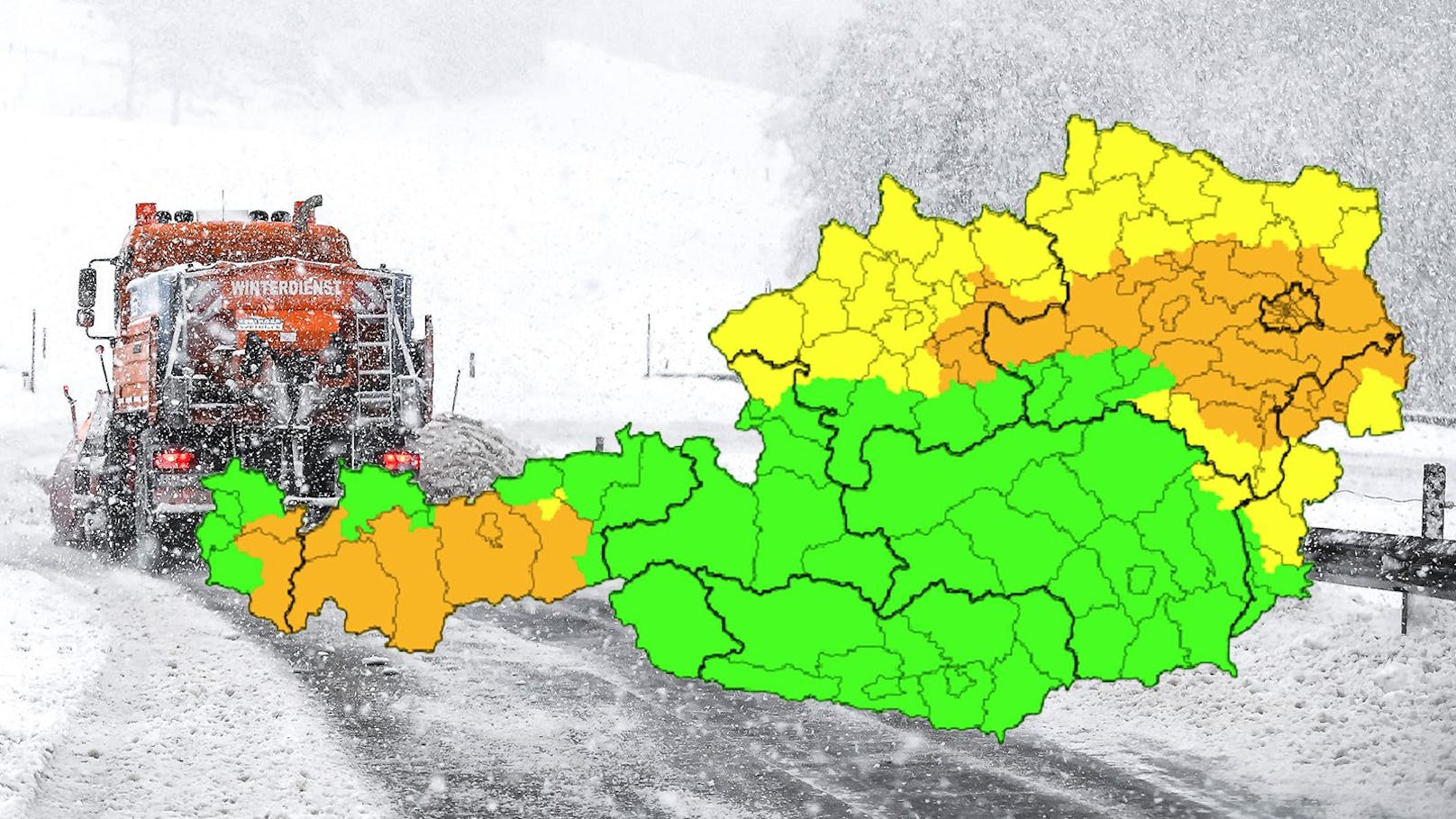 Österreich darf sich in dieser Woche wieder über Schnee freuen! <em>"Heute"</em> zeigt, wo es jetzt überall weiß ist.