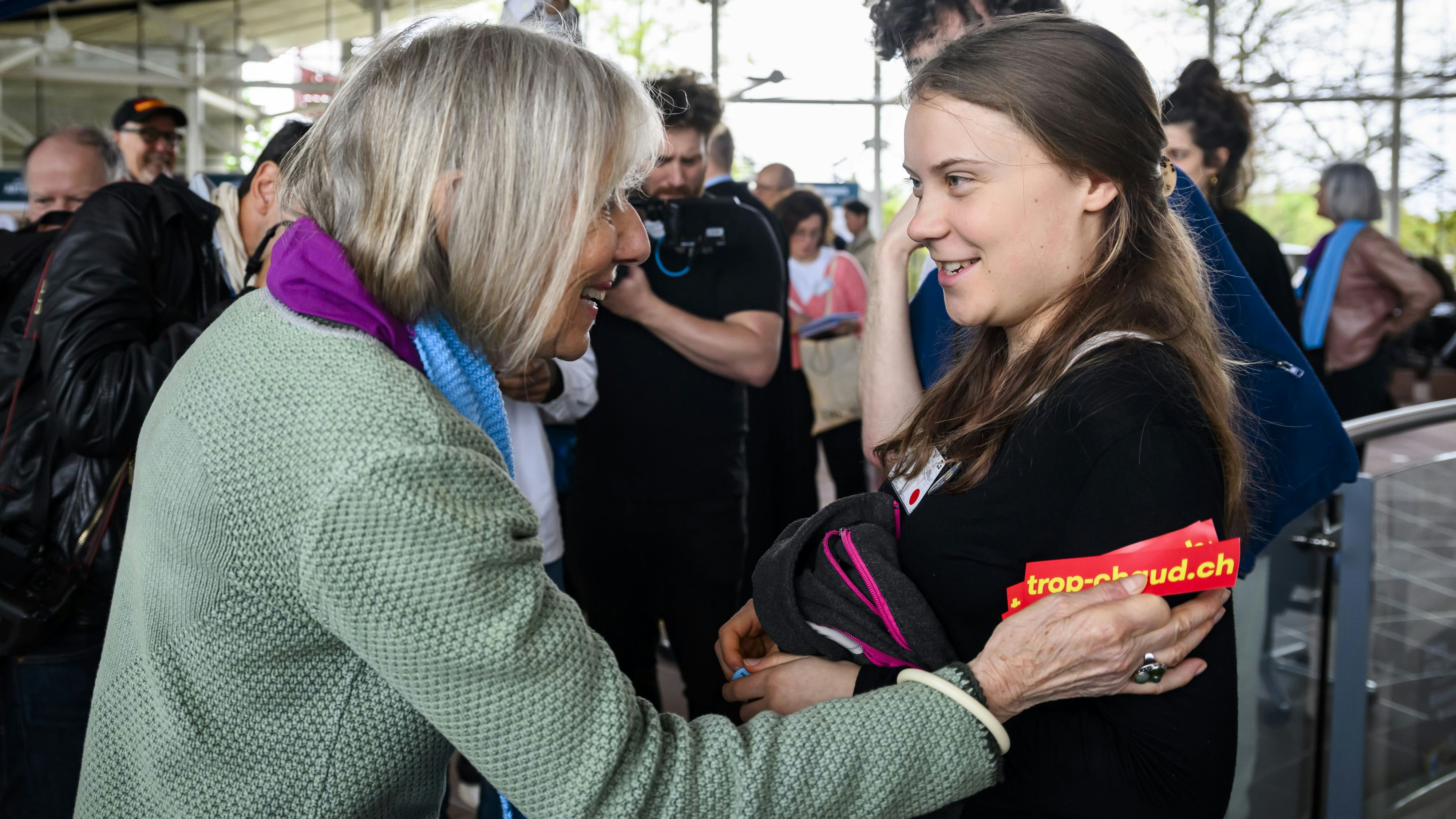 Die schwedische Klimaaktivisten Greta Thunberg war extra nach Straßburg angereist