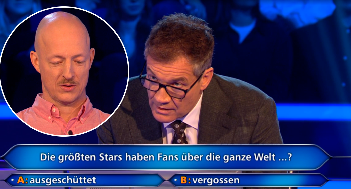 Assinger ist überrascht, wie lange sein Kandidat für diese Frage braucht.