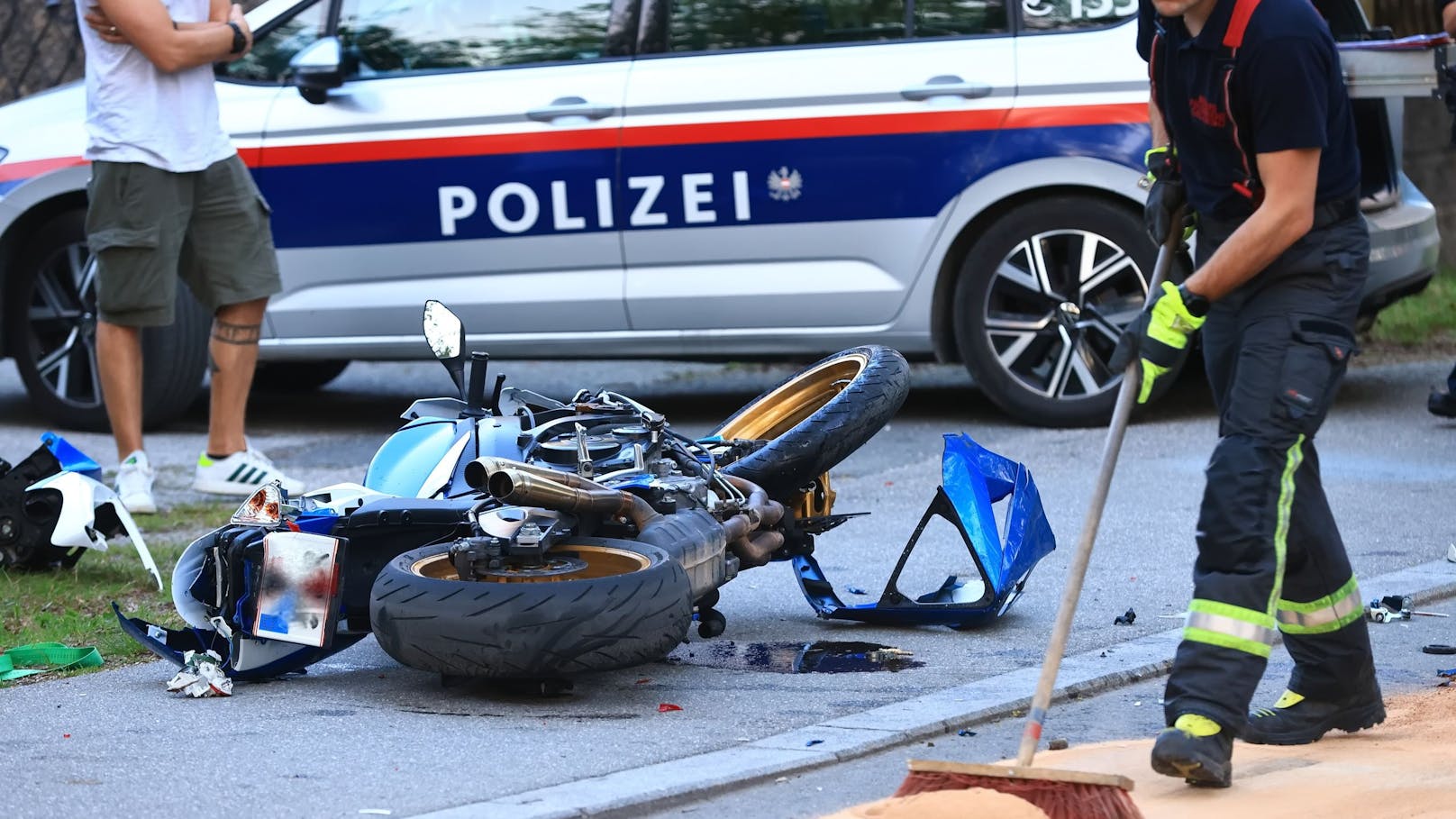 Die Leopoldskronstraße war bis 21:00 Uhr gesperrt.