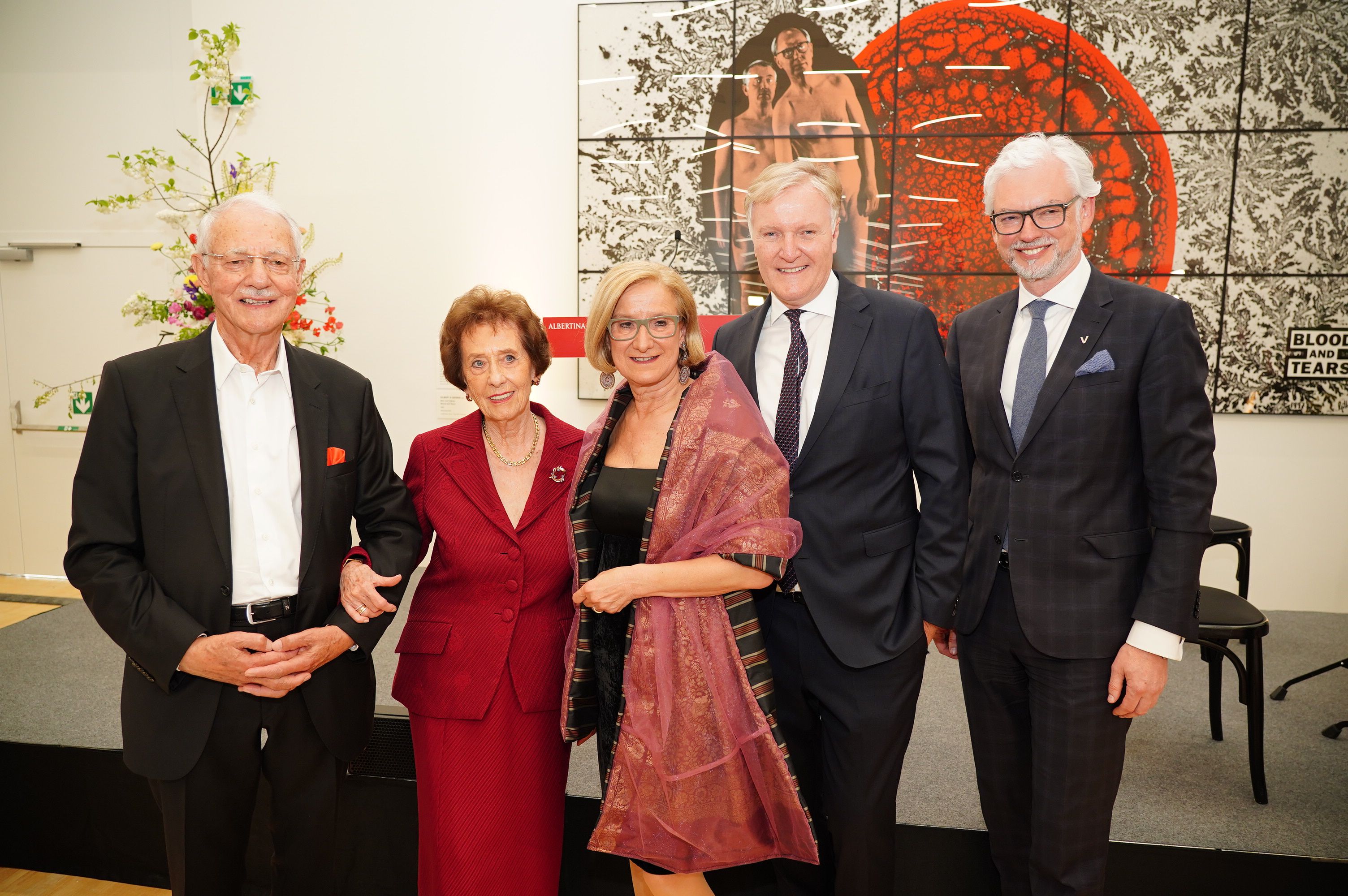 Agnes und Karlheinz Essl, Johanna Mikl-Leitner, Klaus Albrecht Schröder, Michael Strugl