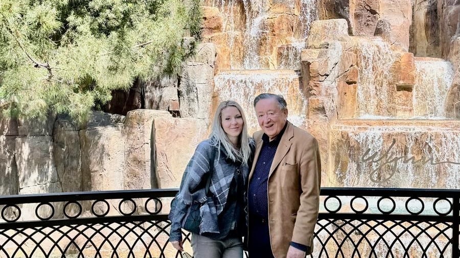 Richard Lugner und Simone "Bienchen" Reinländer urlauben im Wynn Hotel in Las Vegas