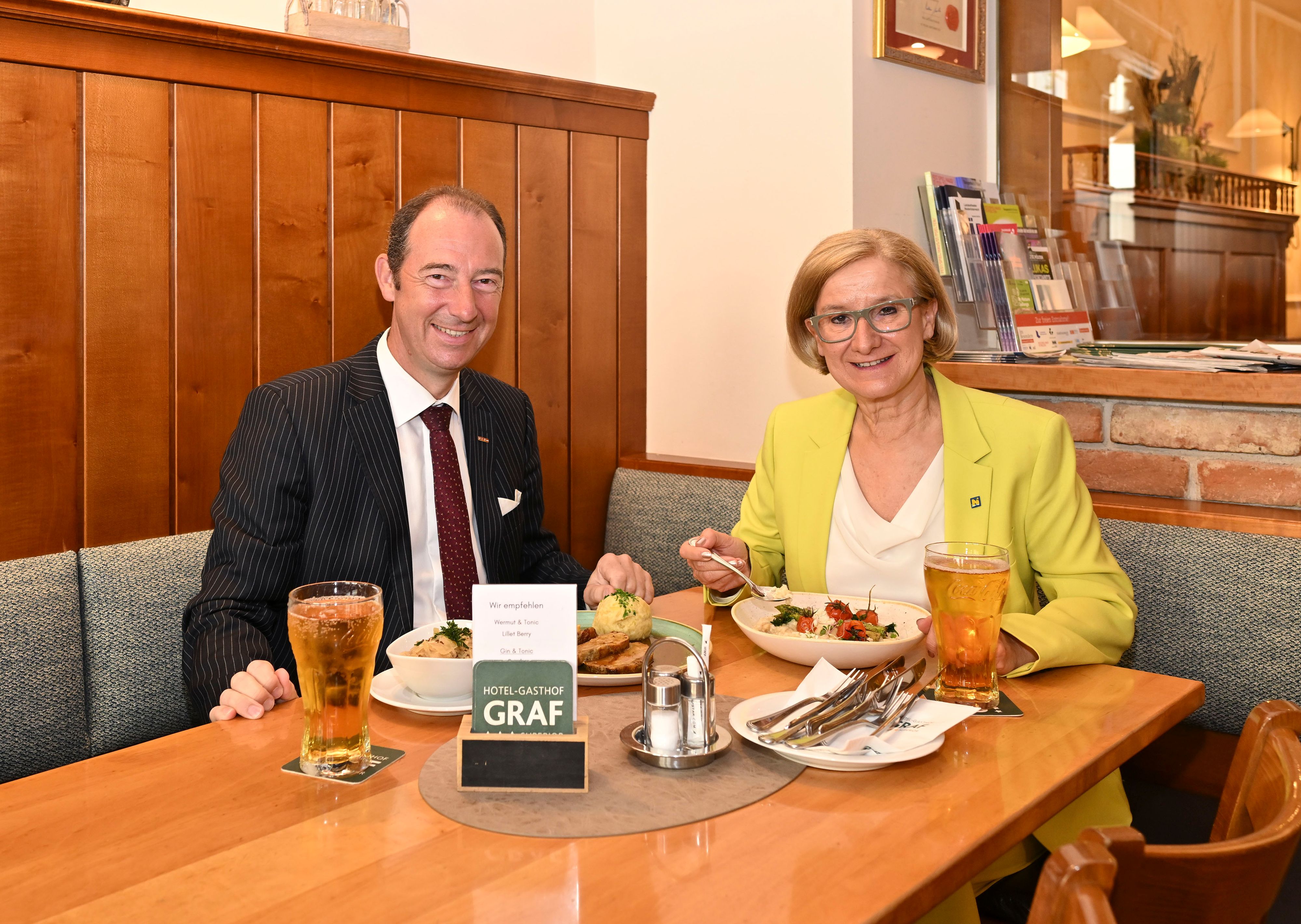 Im Hotel-Gasthof Graf präsentierte Landeshauptfrau Johanna Mikl-Leitner die Ergebnisse einer aktuellen Studie zum Wirtschaftsfaktor Tourismus in Niederösterreich.