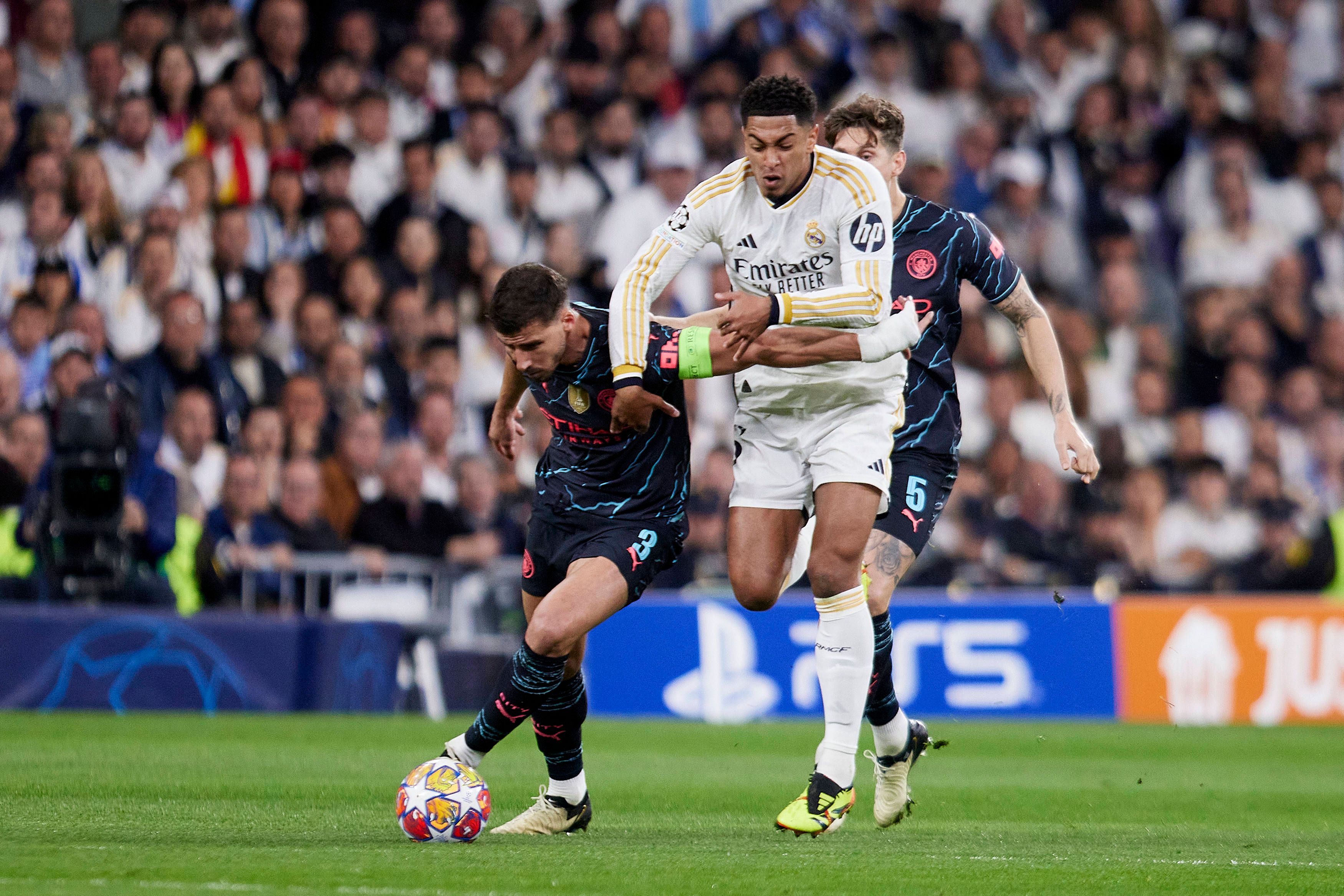 Reals Jude Bellingham gegen Manchester City. 