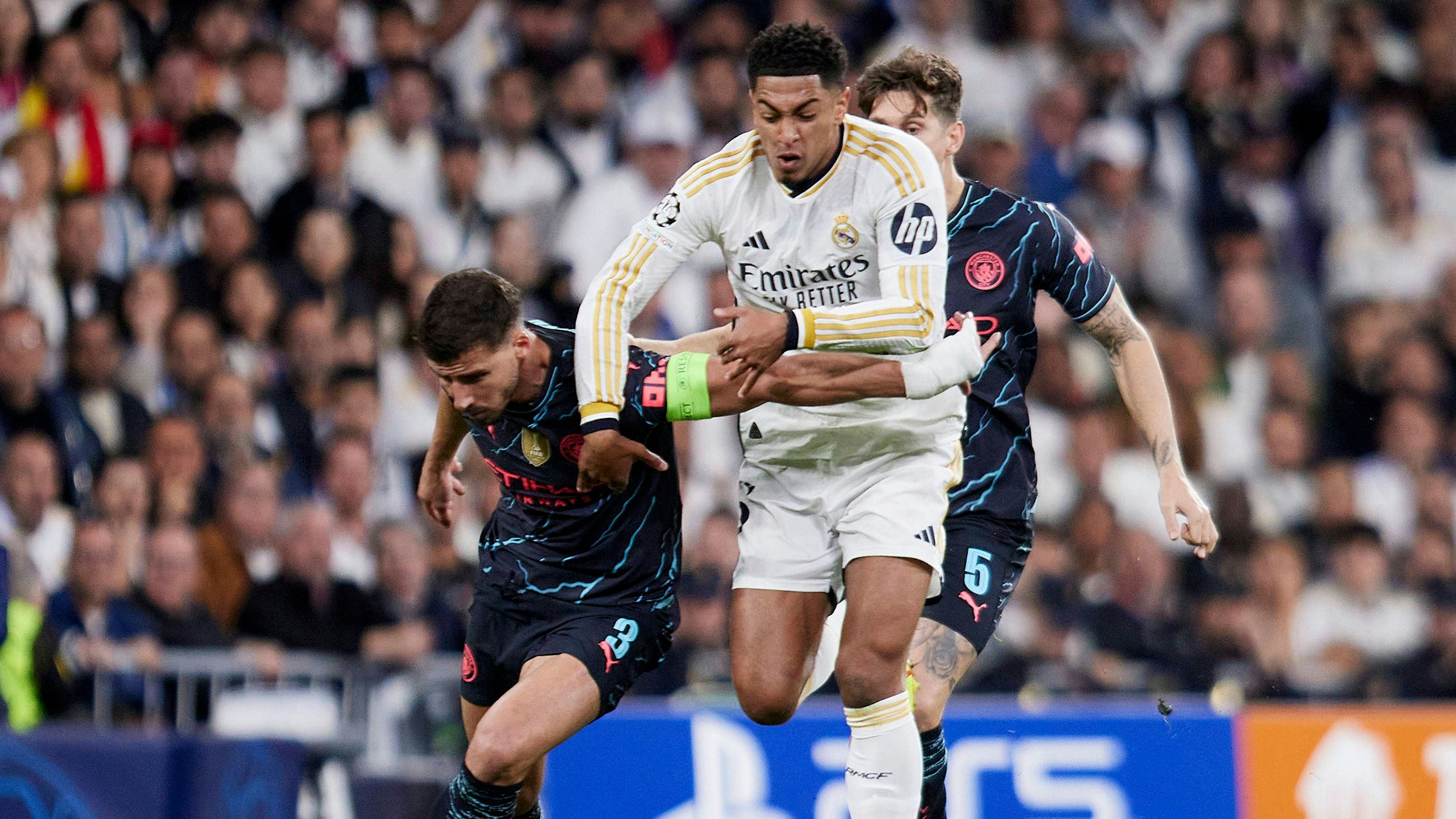 Reals Jude Bellingham gegen Manchester City. 