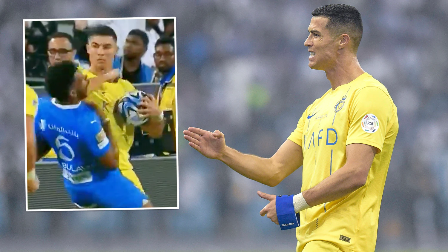 Superstar Cristiano Ronaldo verlor im Cup-Siel gegen Al Hilal die Beherrschung.