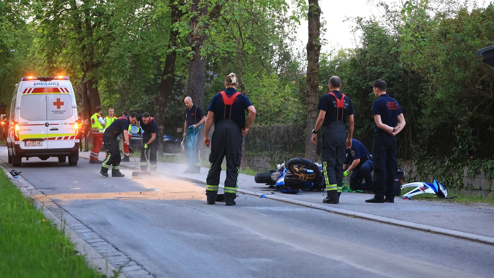 Am Montag kam es zu einem tragischen Motorradunfall in der Leopoldskronstraße in Salzburg.