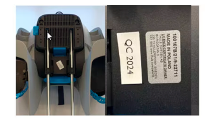 Wenn sich neben dem Produkttypenschild ein Aufkleber mit der Aufschrift "QC 2024" befindet, wurde dein Fahrradkindersitz bereits geprüft und kann unabhängig vom Datum sicher verwendet werden.