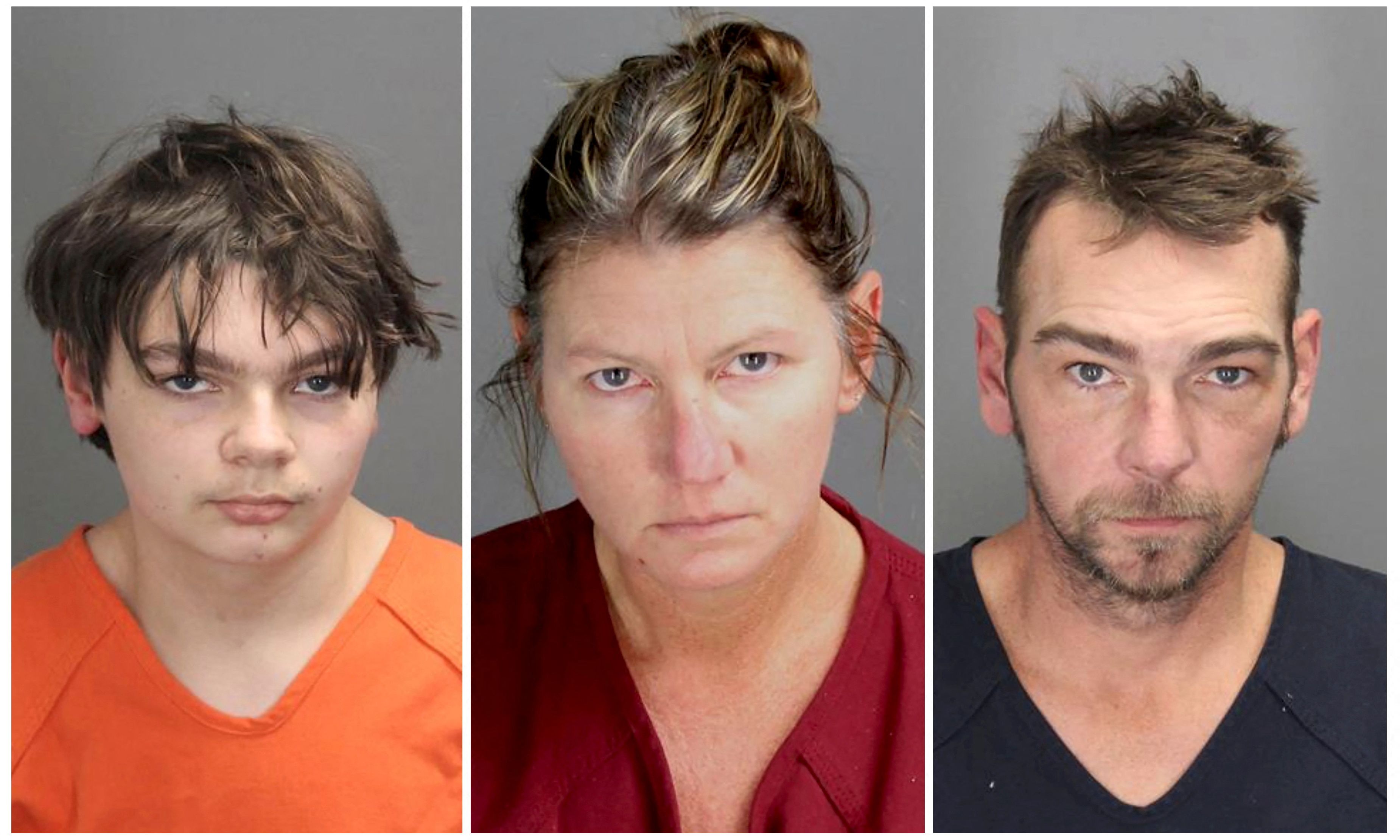 Schul-Schütze Ethan Robert Crumbley (damals 15), Mutter Jennifer Lynn Crumbley (46) und Vater James Robert Crumbley (47).