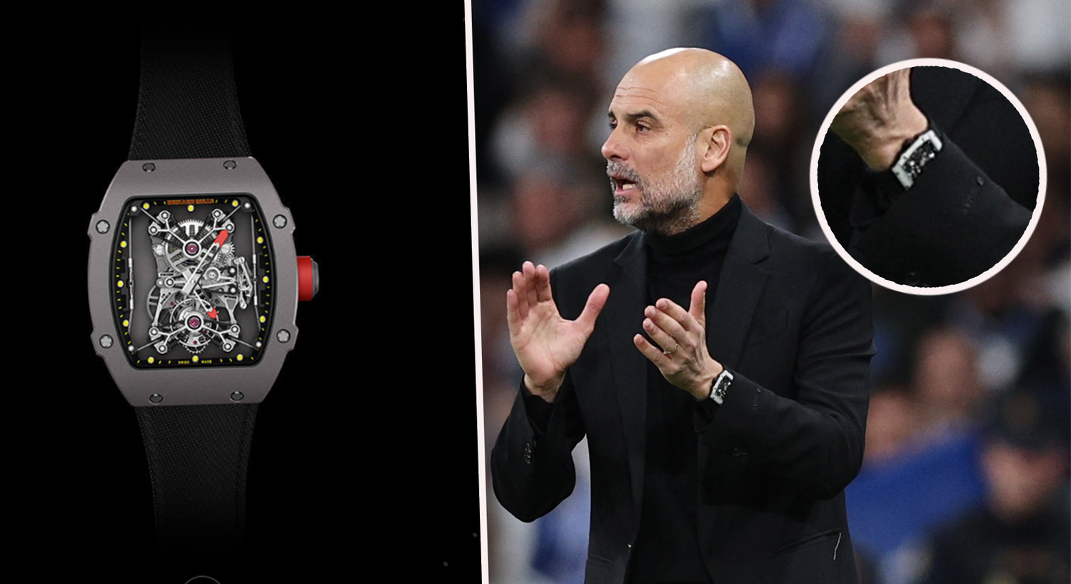 Pep Guardiola trug beim Champions-League-Kracher in Madrid eine Luxus-Uhr. 