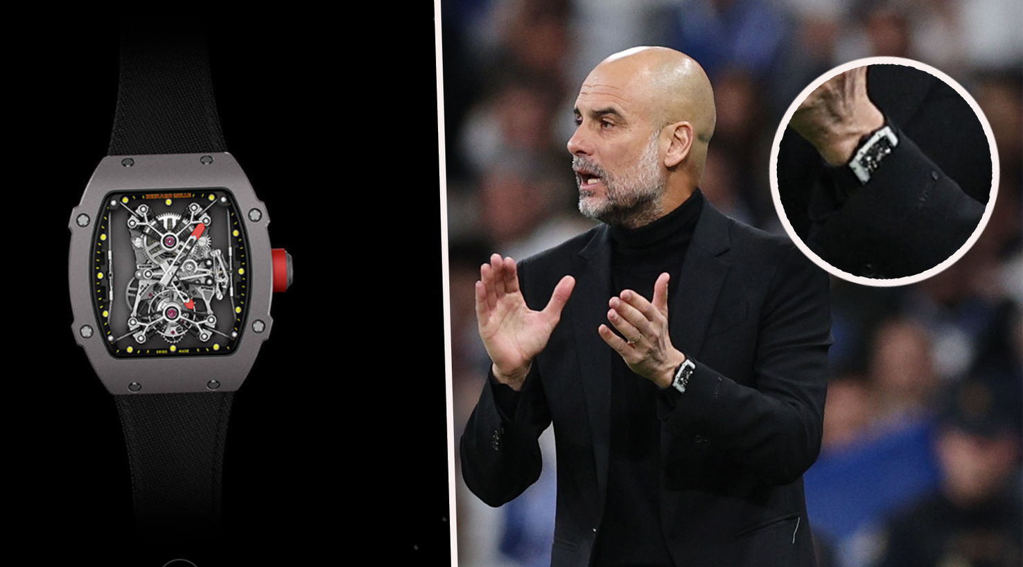 Pep Guardiola trug beim Champions-League-Kracher in Madrid eine Luxus-Uhr. 