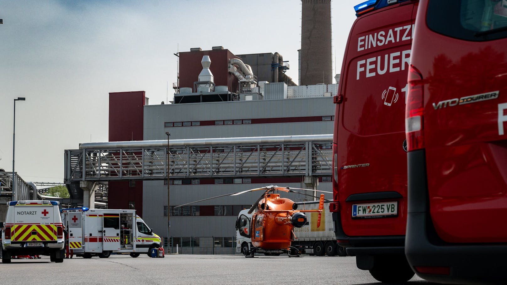 Auch die Feuerwehr war im Einsatz.