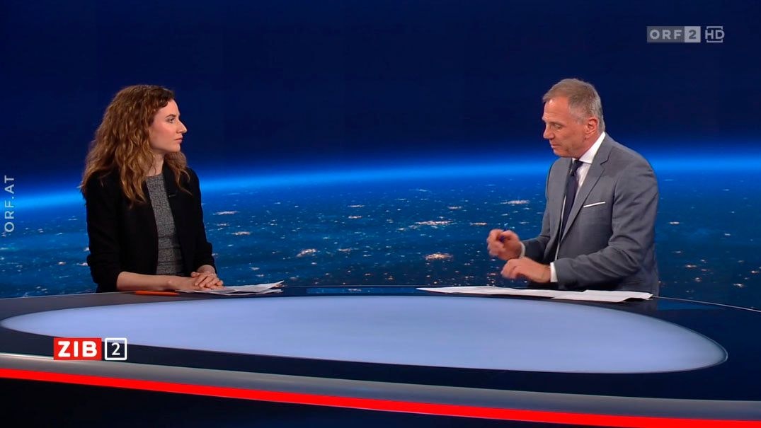 Die Wiener Migrationsforscherin Judith Kohlenberger zum neue EU-Migrationspakt am 10. April 2024 in der ZIB2 mit Armin Wolf.