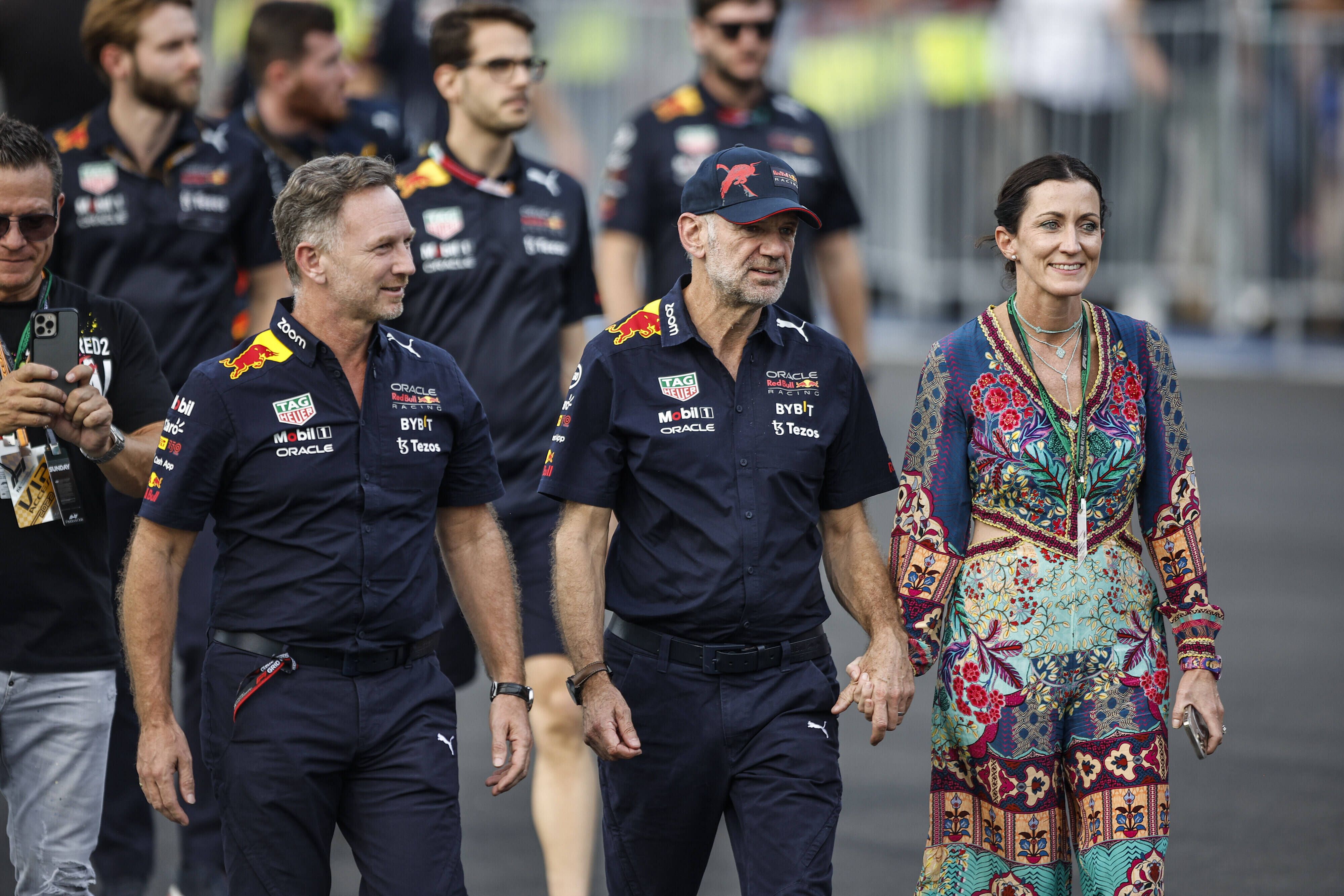 Adrian Newey und seine Frau Amanda. 