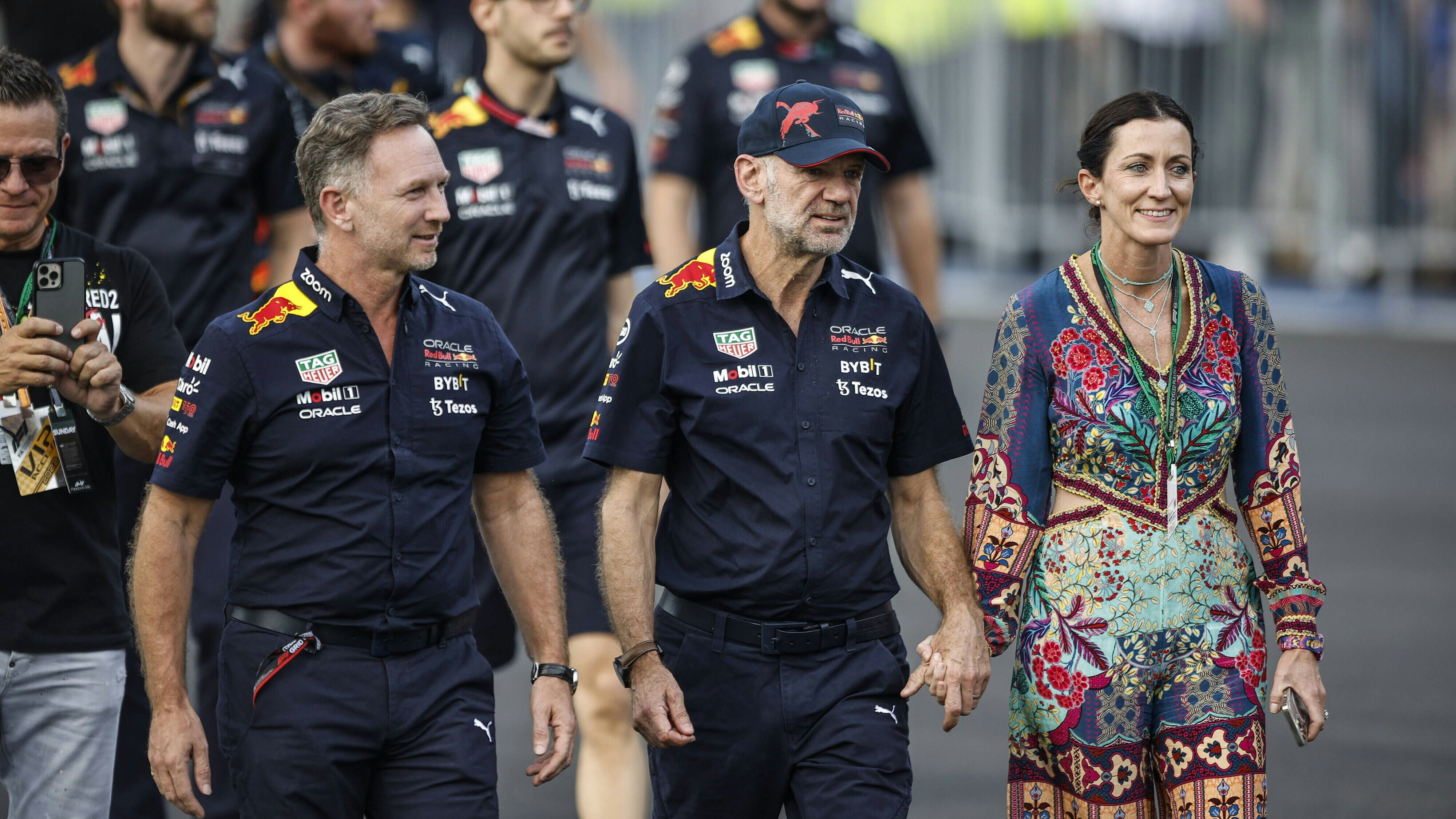 Adrian Newey und seine Frau Amanda. 