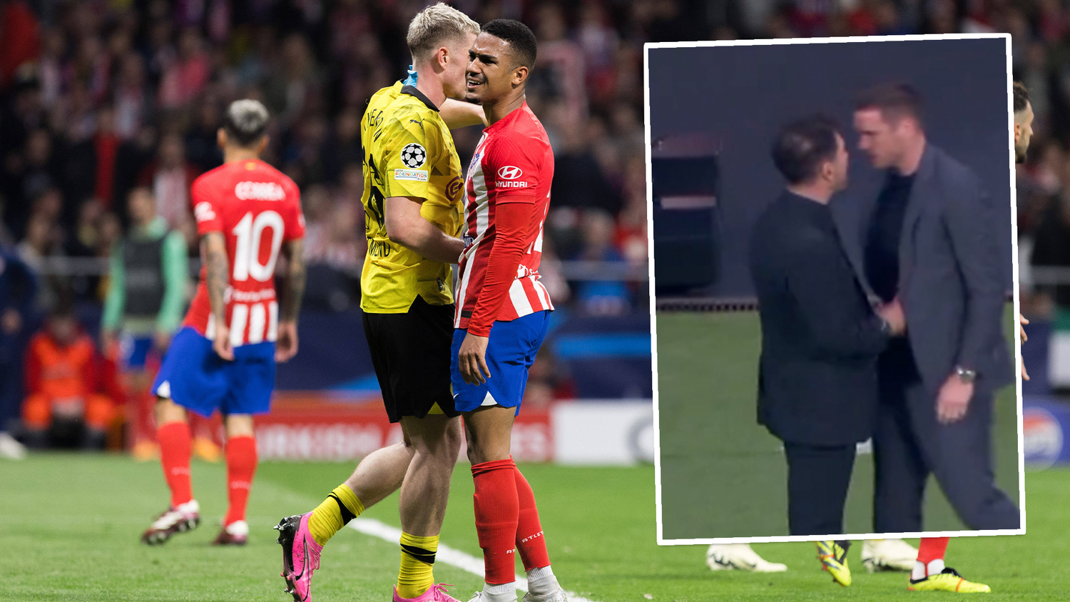 Auf und neben dem Platz ging es heiß her.