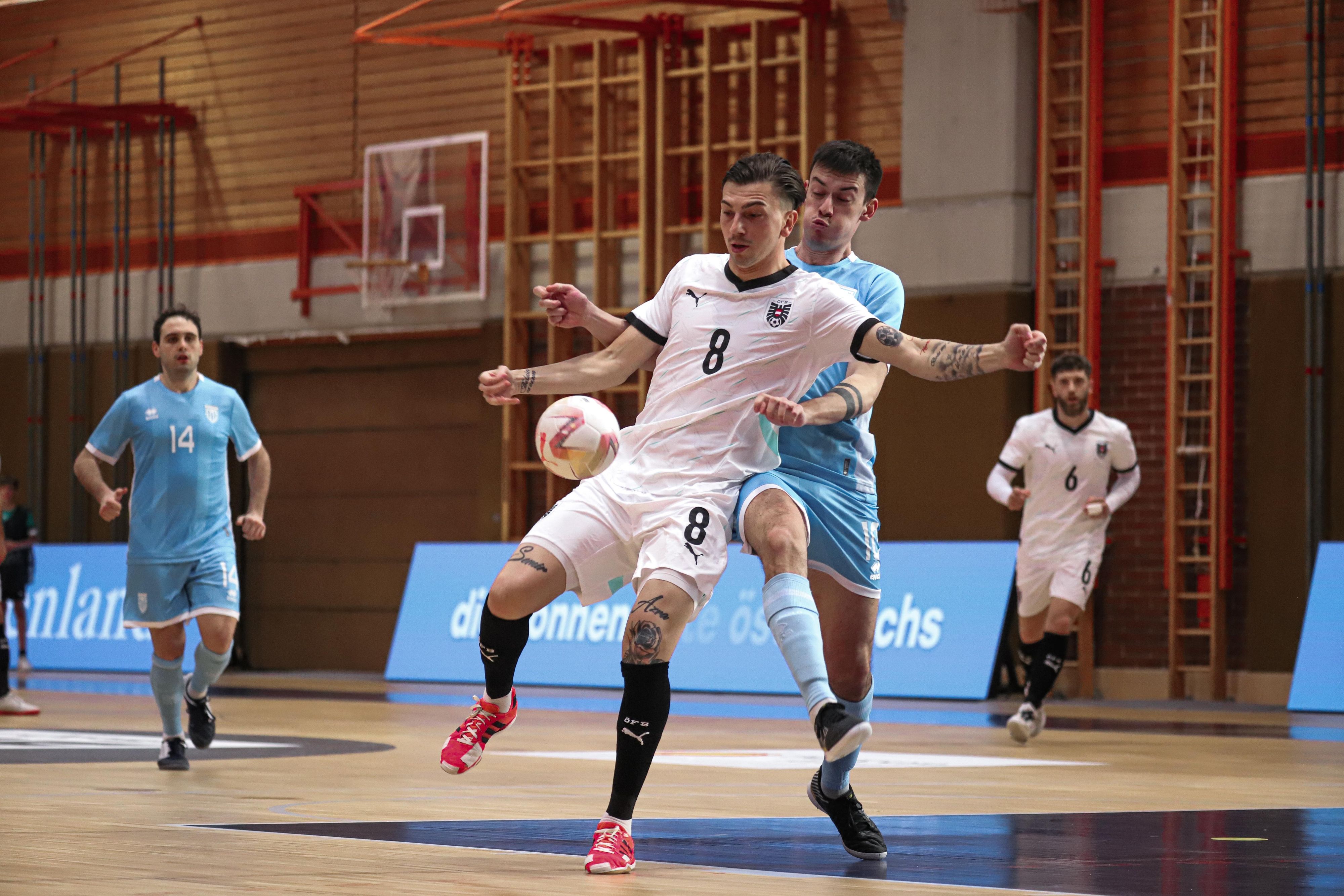 Die Futsal-Kicker gegen San Marino