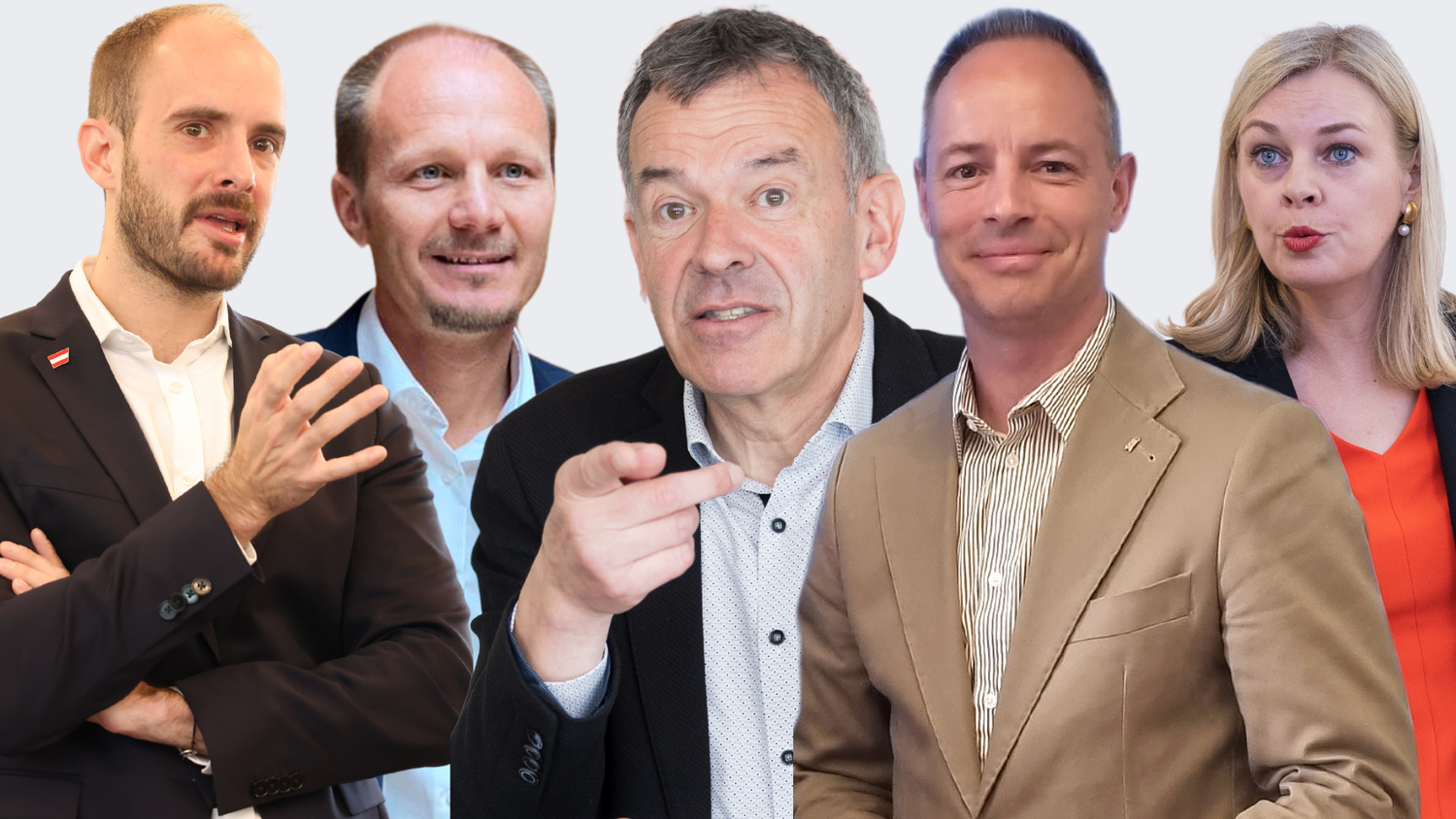 Florian Tursky (das Neue Innsbruck, ÖVP), Johannes Anzengruber (JA - jetzt Innsbruck), Georg Willi (Grüne), Markus Lassenberger (FPÖ) und Elisabeth Mayr (SPÖ) gelten als die Favoriten für das Bürgermeisteramt in Innsbruck.