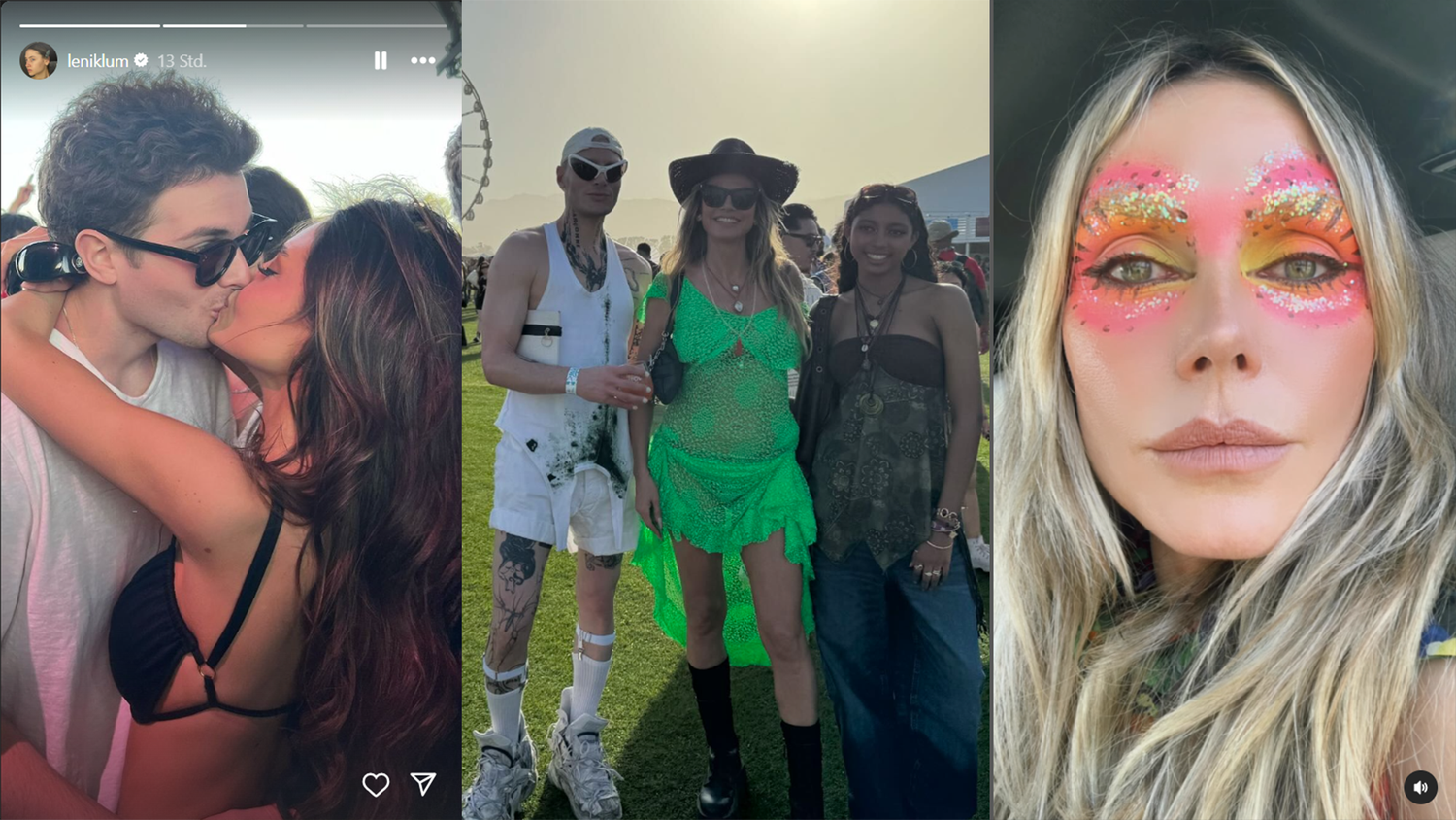 Heute.at - Heidi Klum feiert mit ihren Töchtern in der Wüste