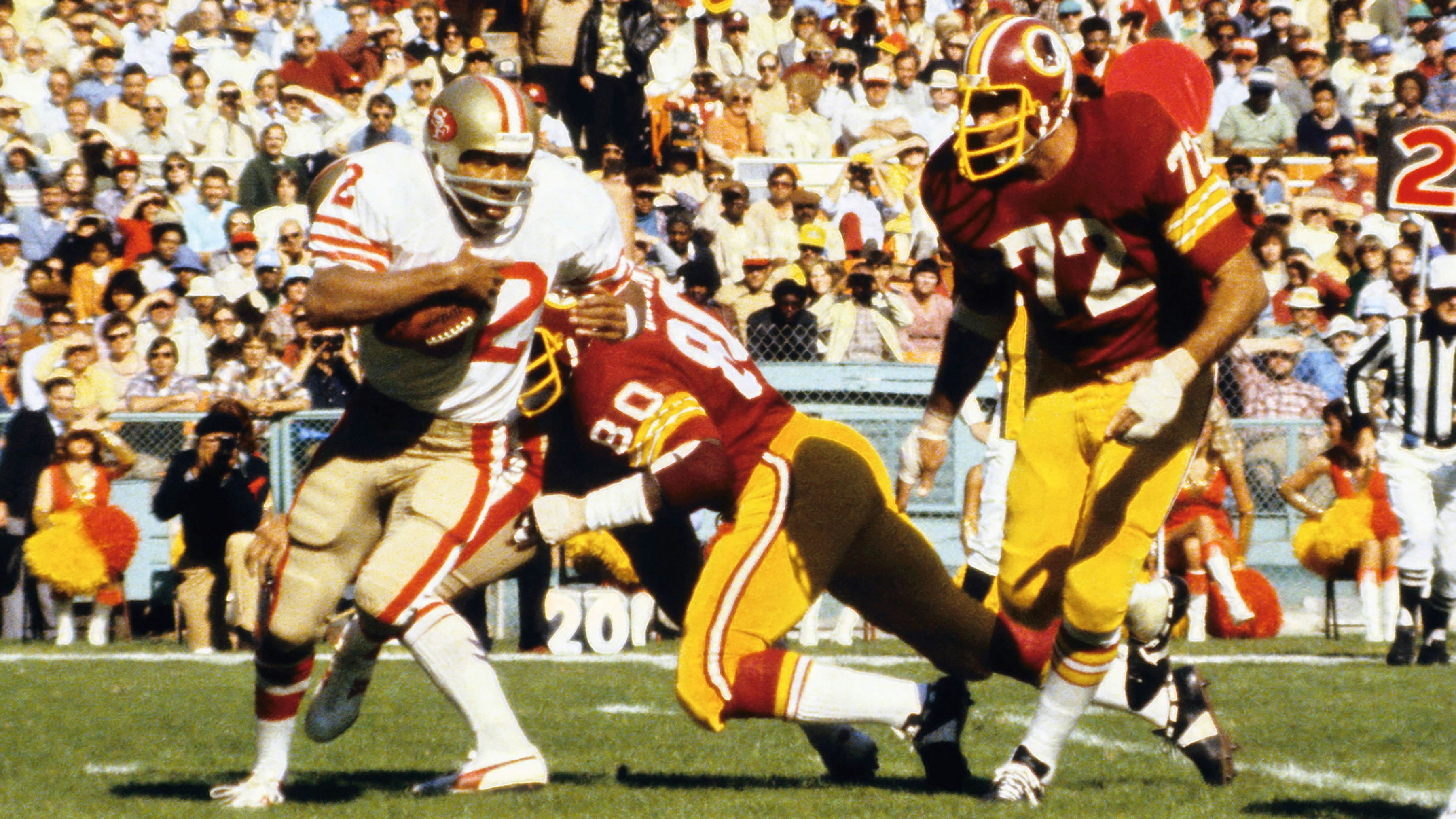 O.J. Simpson, hier als Running Back bei den San Francisco 49ers, war ein Football-Star 