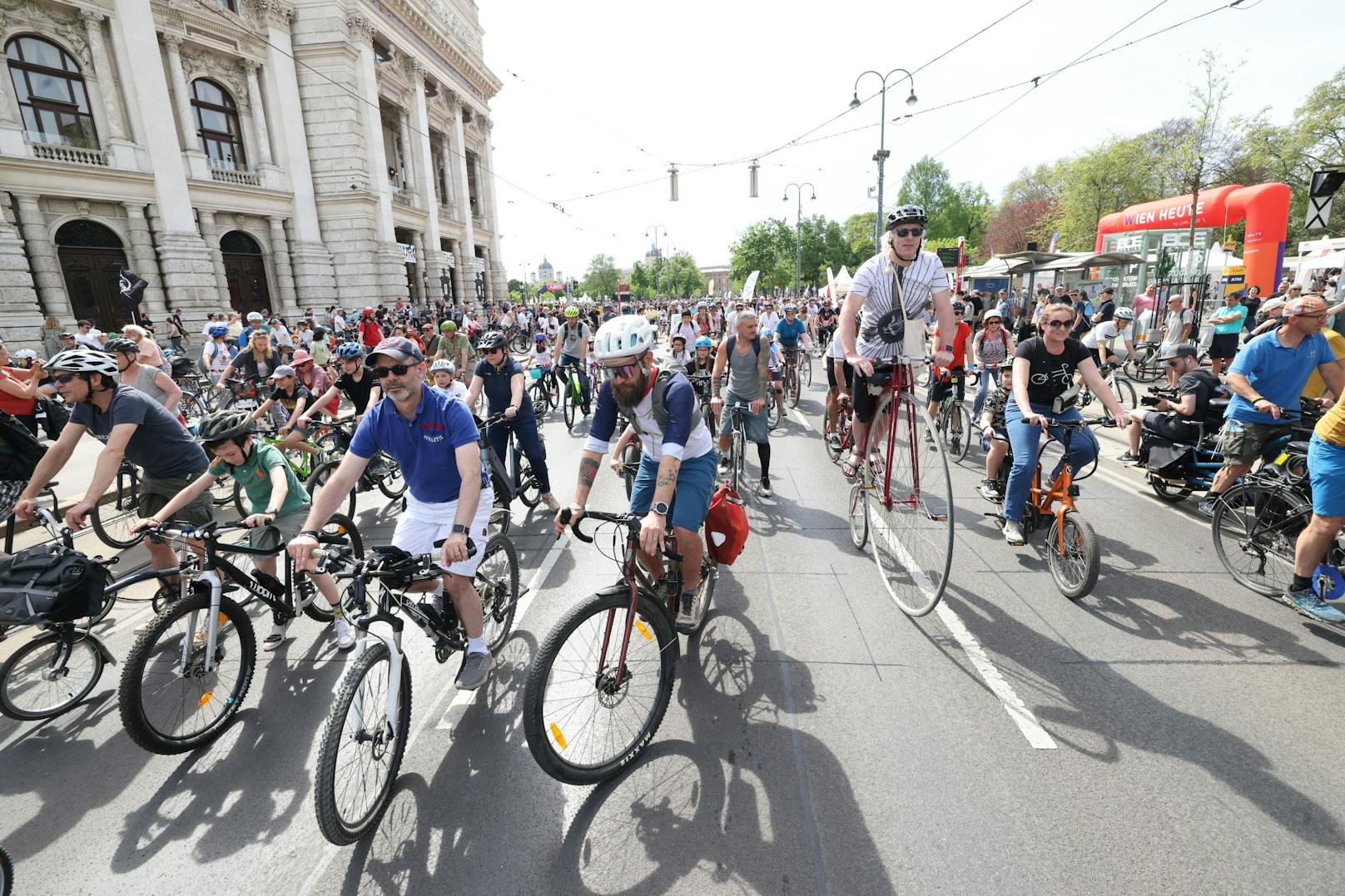 Auch heuer fand die Radparade wieder traditionell am Sonntag statt.