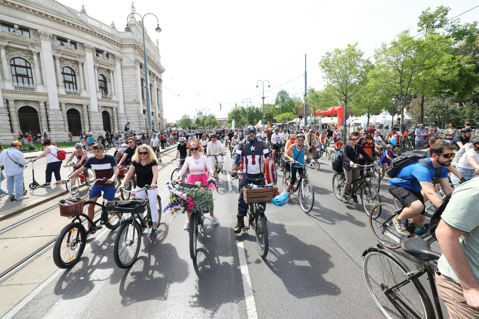 Auch heuer fand die Radparade wieder traditionell am Sonntag statt.