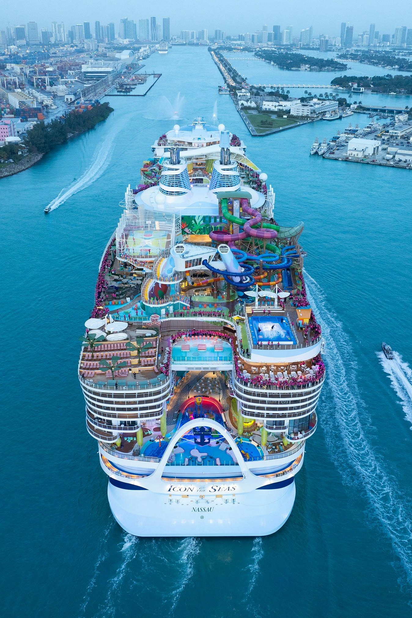 Knapp 250.000 Bruttoregistertonnen: Kein kreuzfahrtschiff ist größer als die "Icon of the Seas"