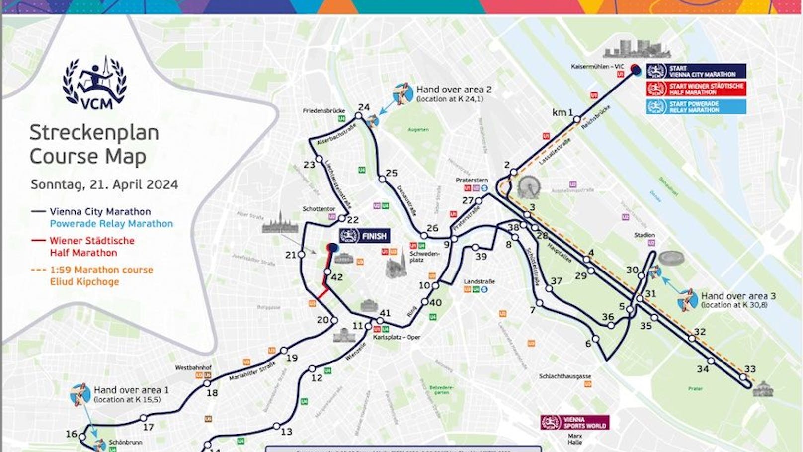Am Sonntag gehen der Vienna City Marathon und der Wiener Städtische Halbmarathon über die Bühne.