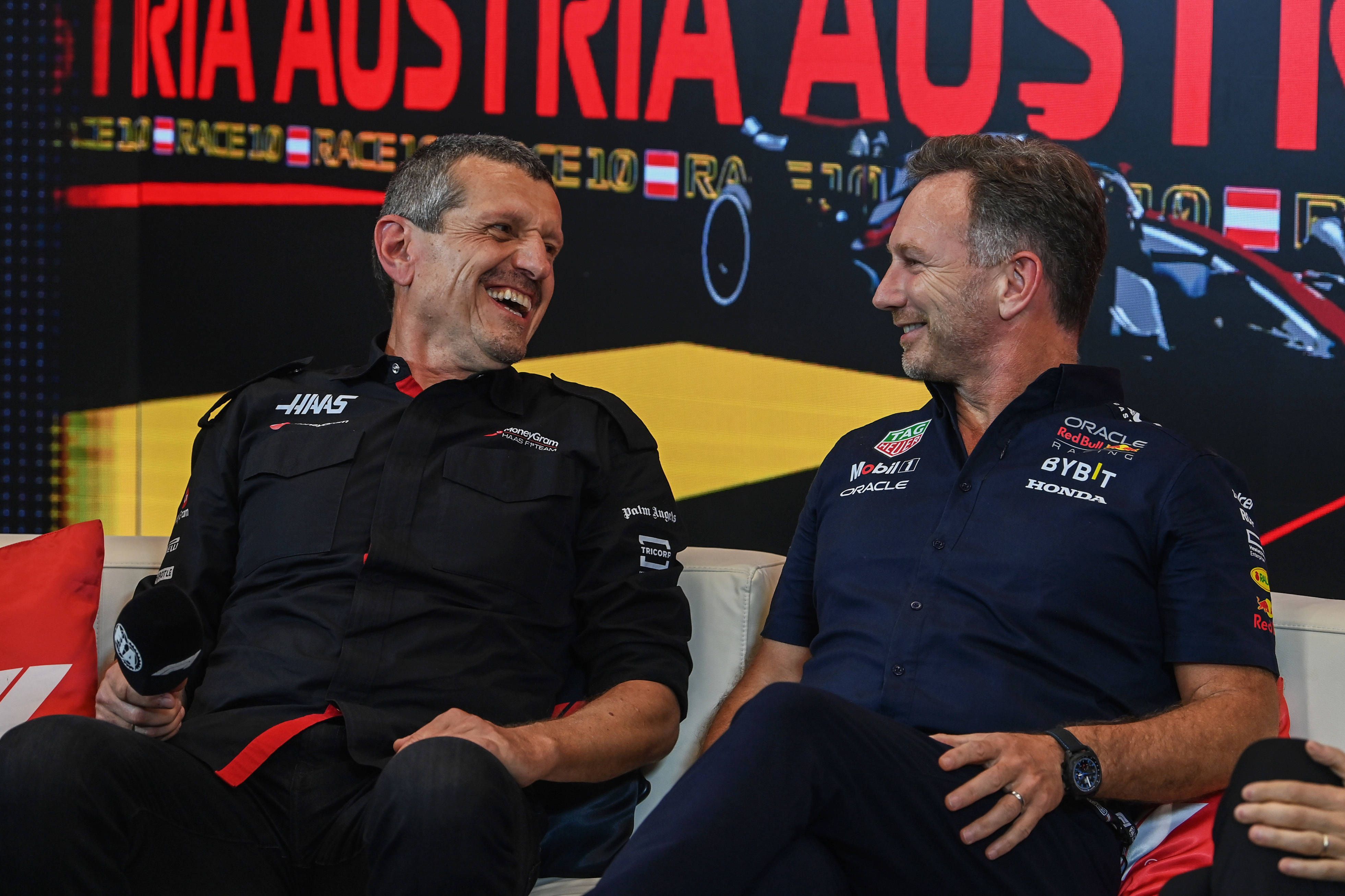 Günther Steiner und Red-Bull-Teamchef Christian Horner