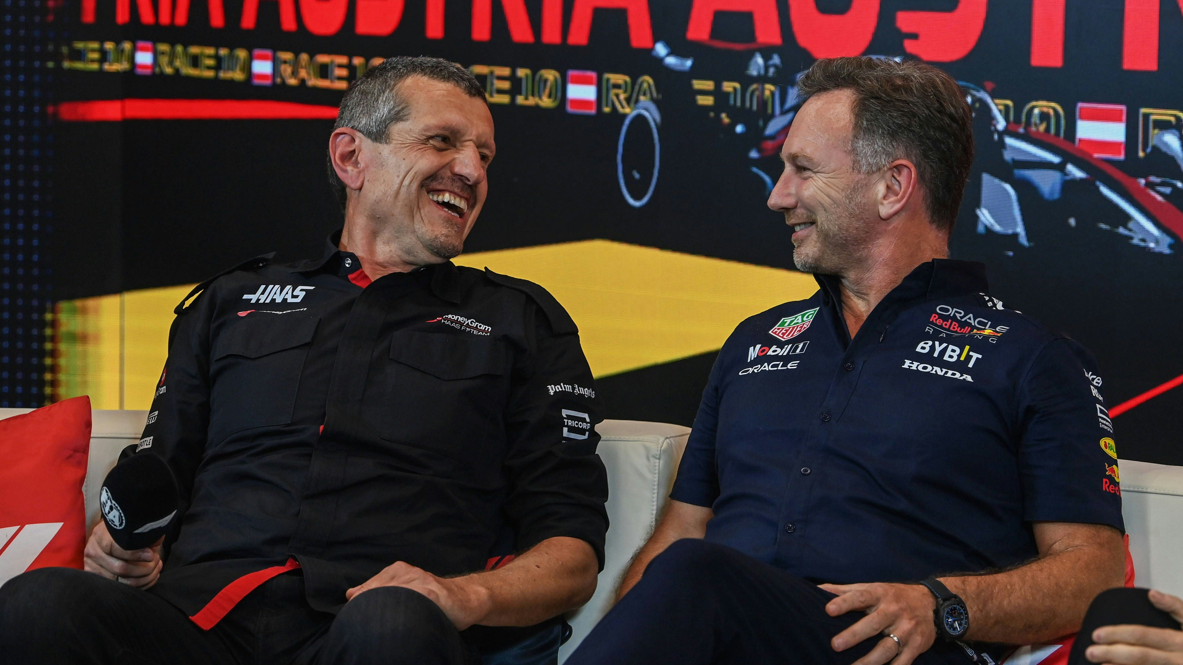 Günther Steiner und Red-Bull-Teamchef Christian Horner
