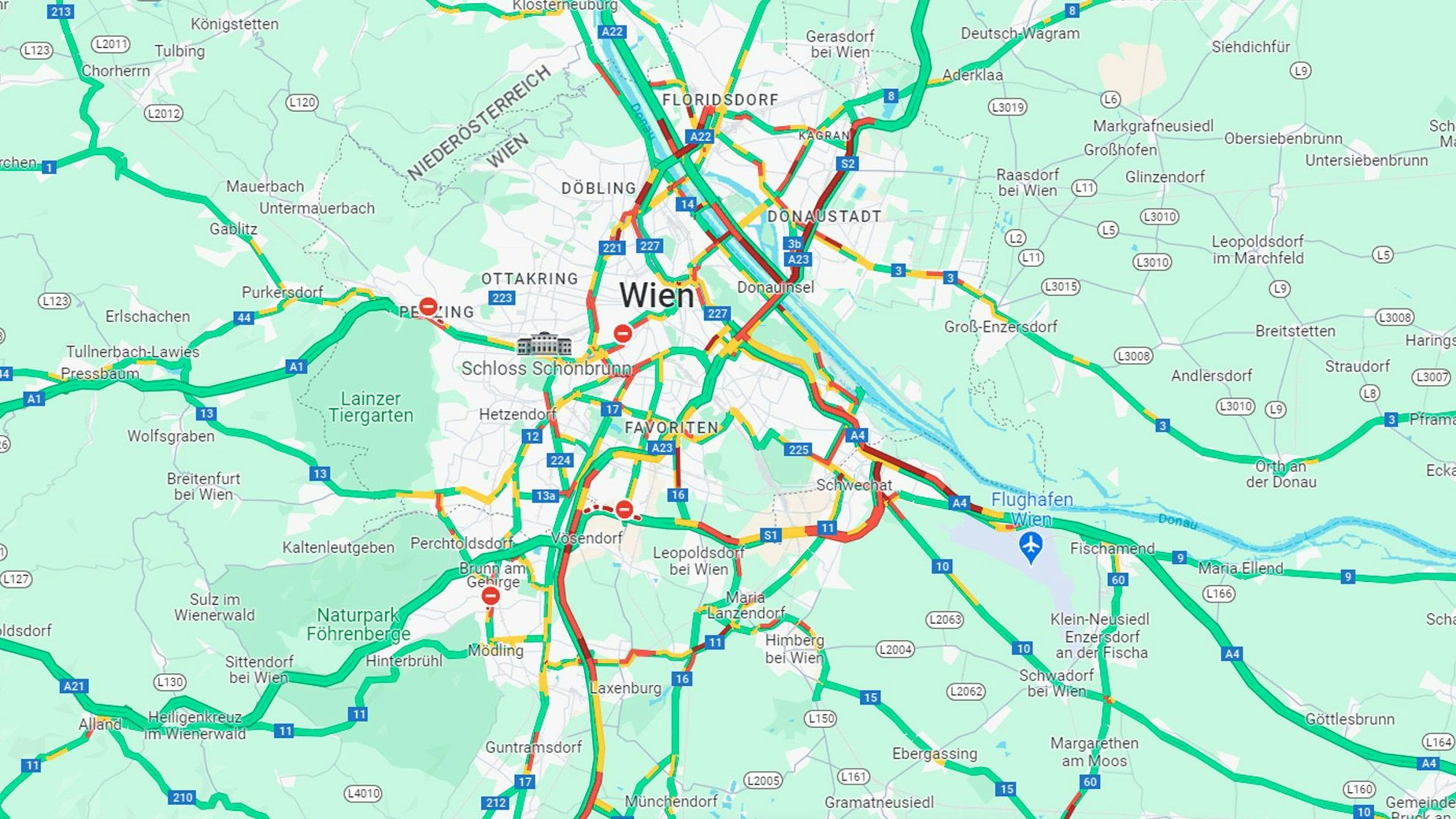 Die Staupunkte am Dienstagmorgen