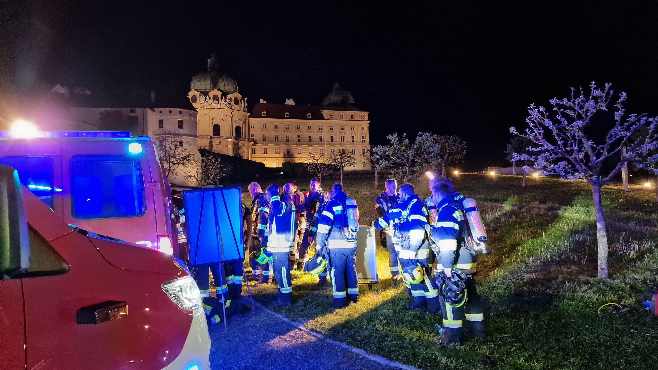 Brand in Tiefgarage von Stift Klosterneuburg
