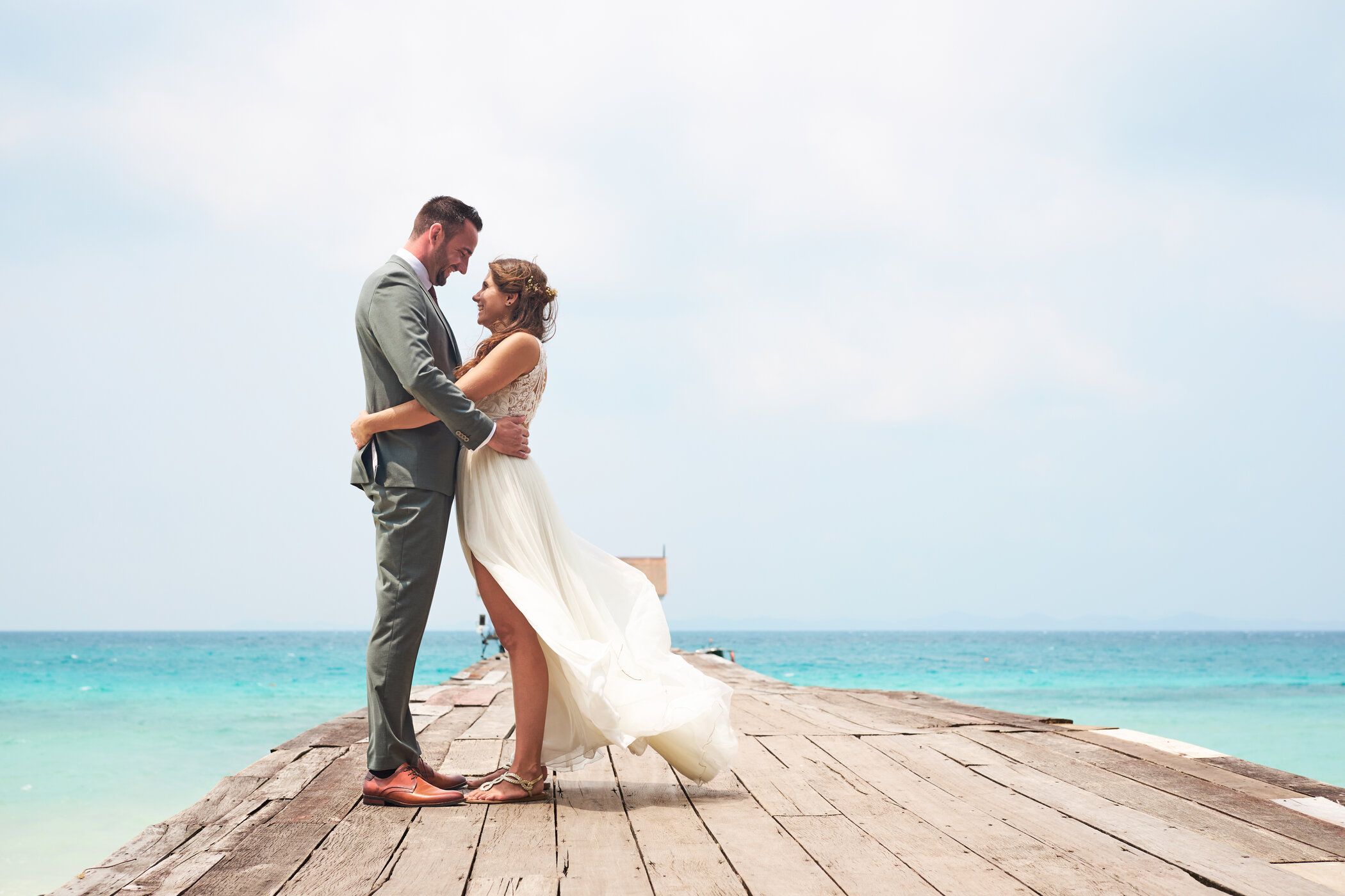 Jörn und Saskia scheinen sich übereinander zu freuen.