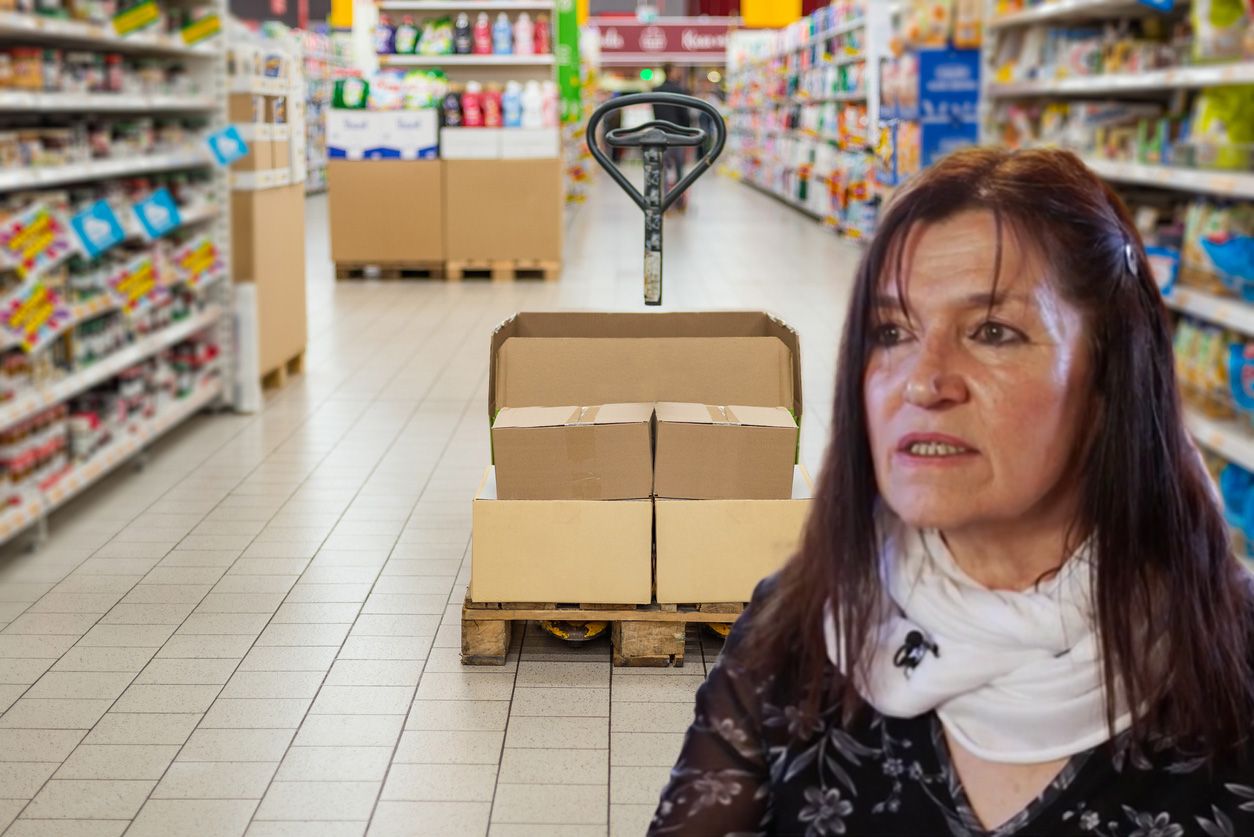 Christine S. stürzte über einen leeren Hubwagen, der ihrer Meinung nach unsachgemäß abgestellt war.