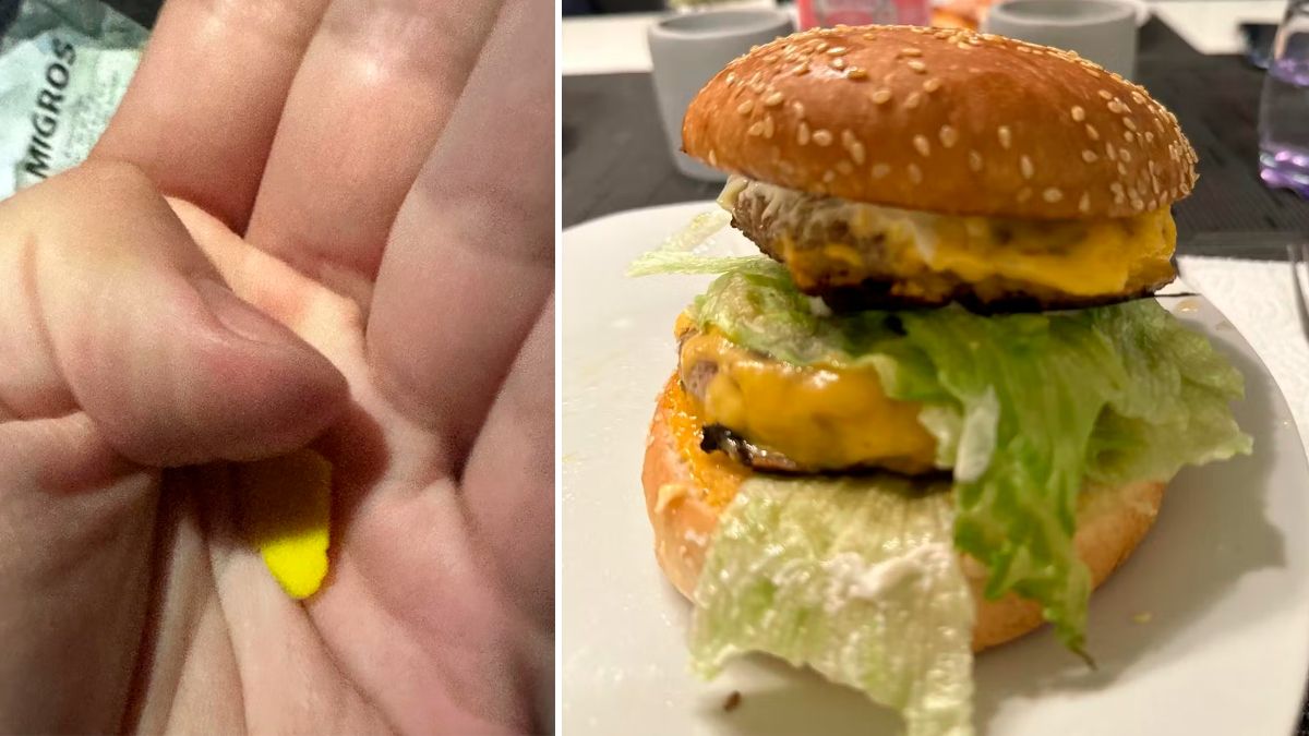 Dieses Stück Plastik in diesem Burger hatte für den Schweizer schlimme Konsequenzen.