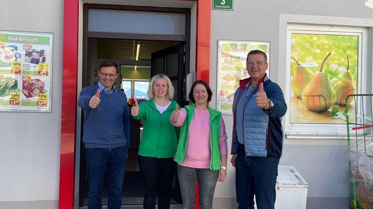 Auch dem Markt in Gerolding wurde geholfen.